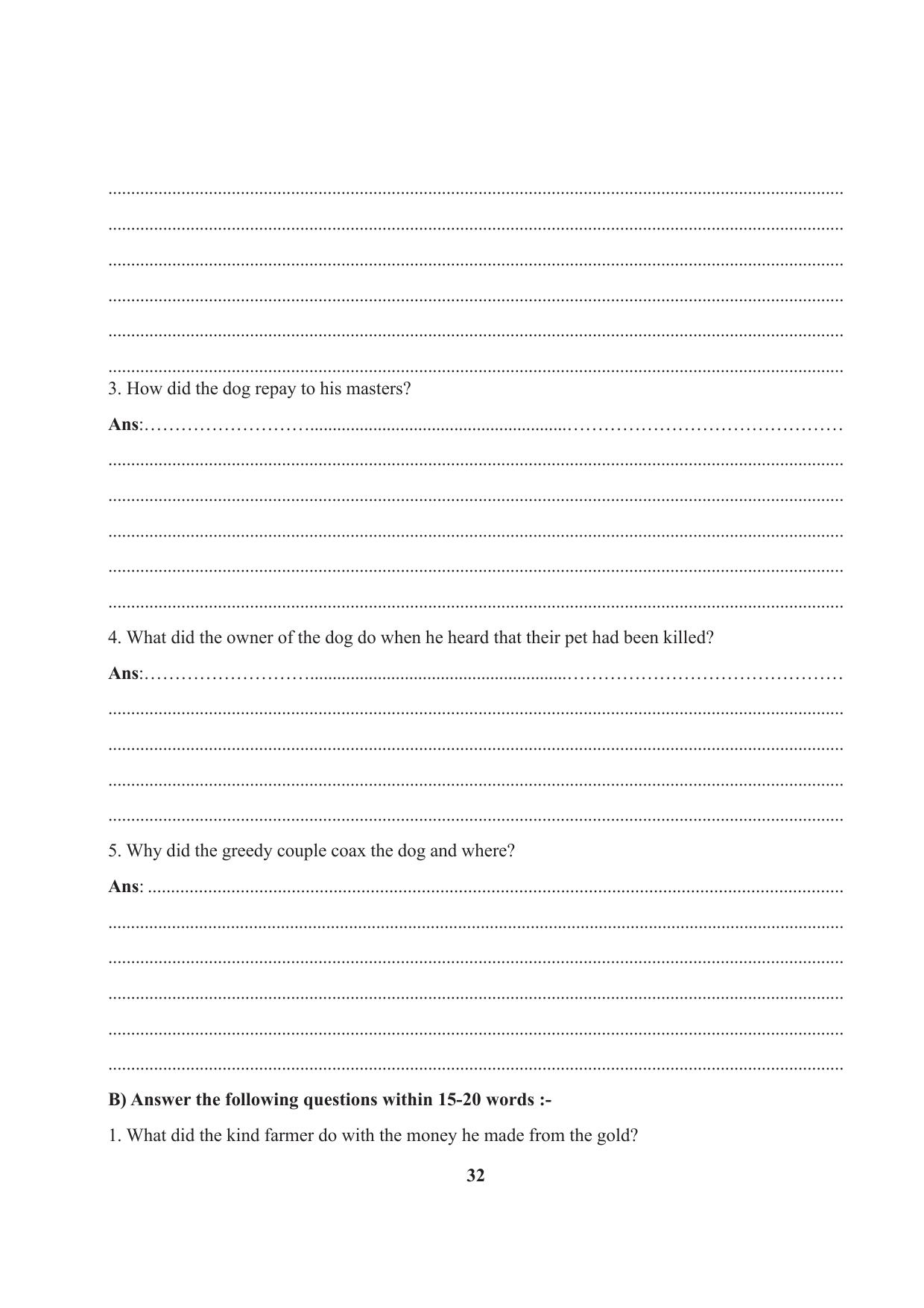 Tripura Board Class 7 English Workbooks - Page 32