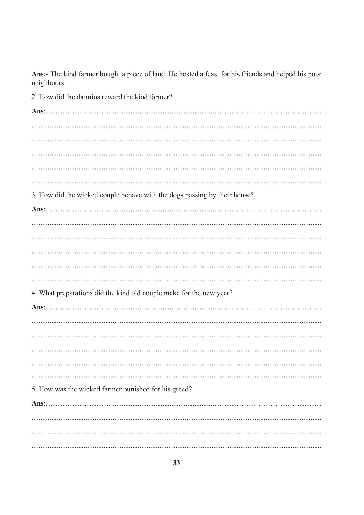 Tripura Board Class 7 English Workbooks - Page 33