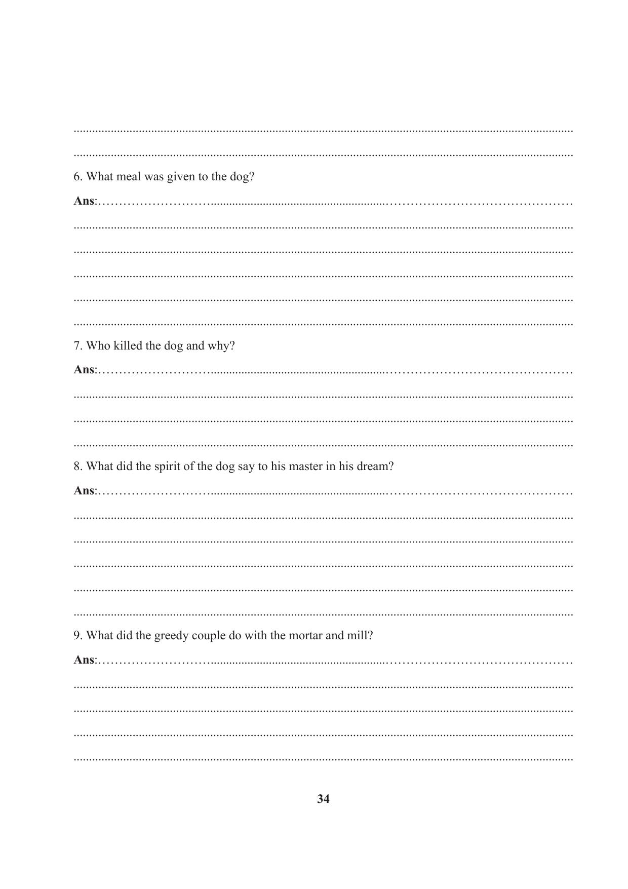Tripura Board Class 7 English Workbooks - Page 34