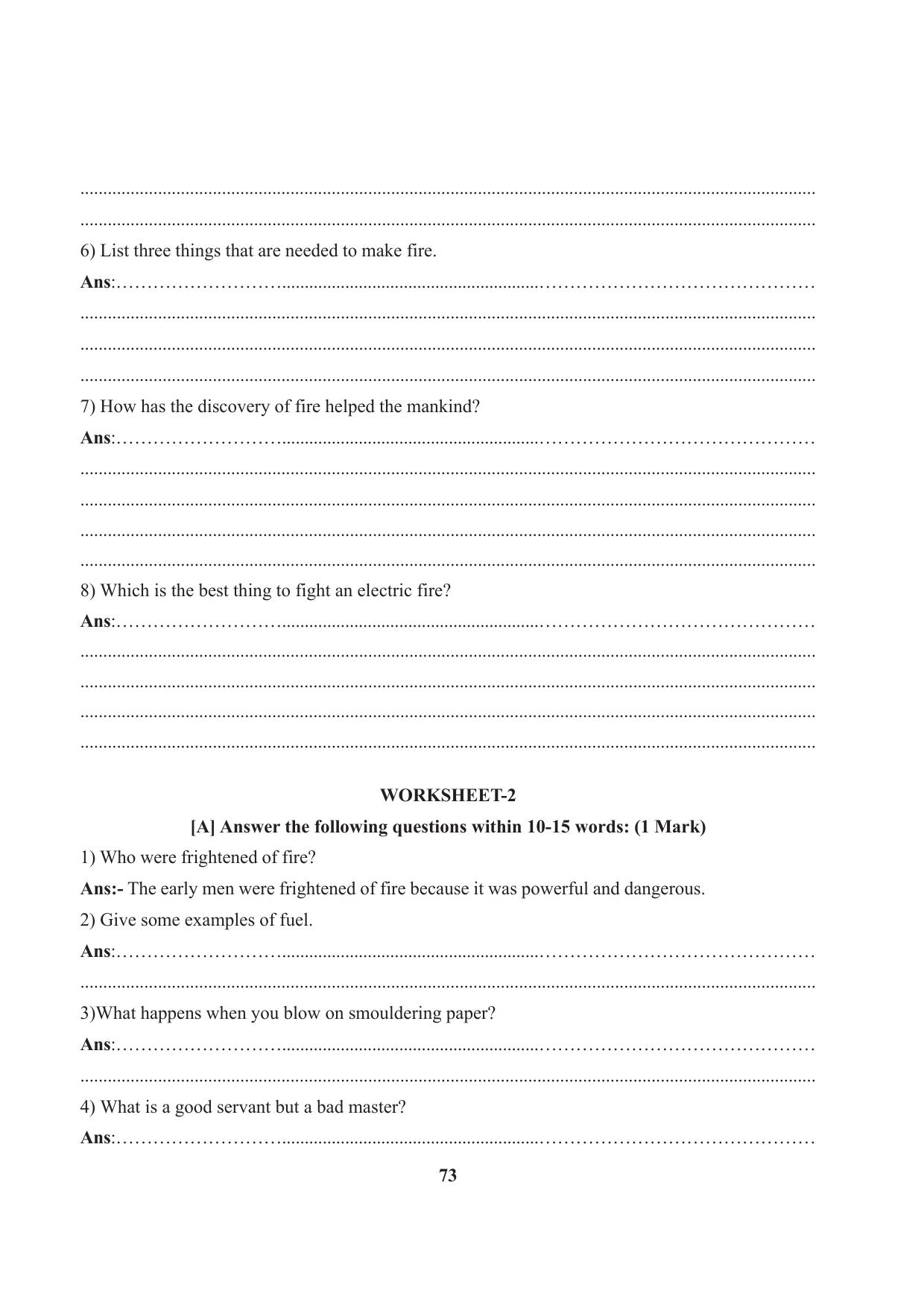 Tripura Board Class 7 English Workbooks - Page 73