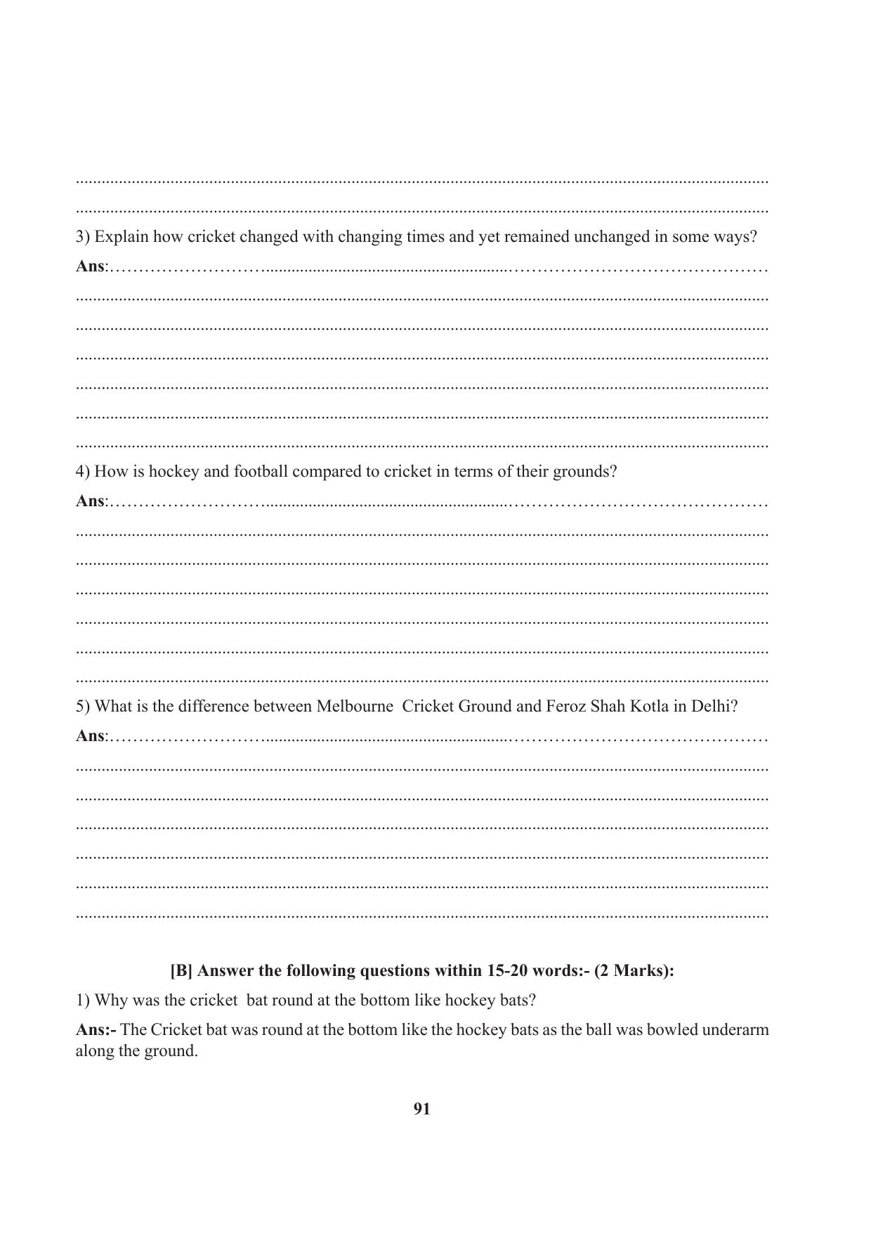 Tripura Board Class 7 English Workbooks - Page 91