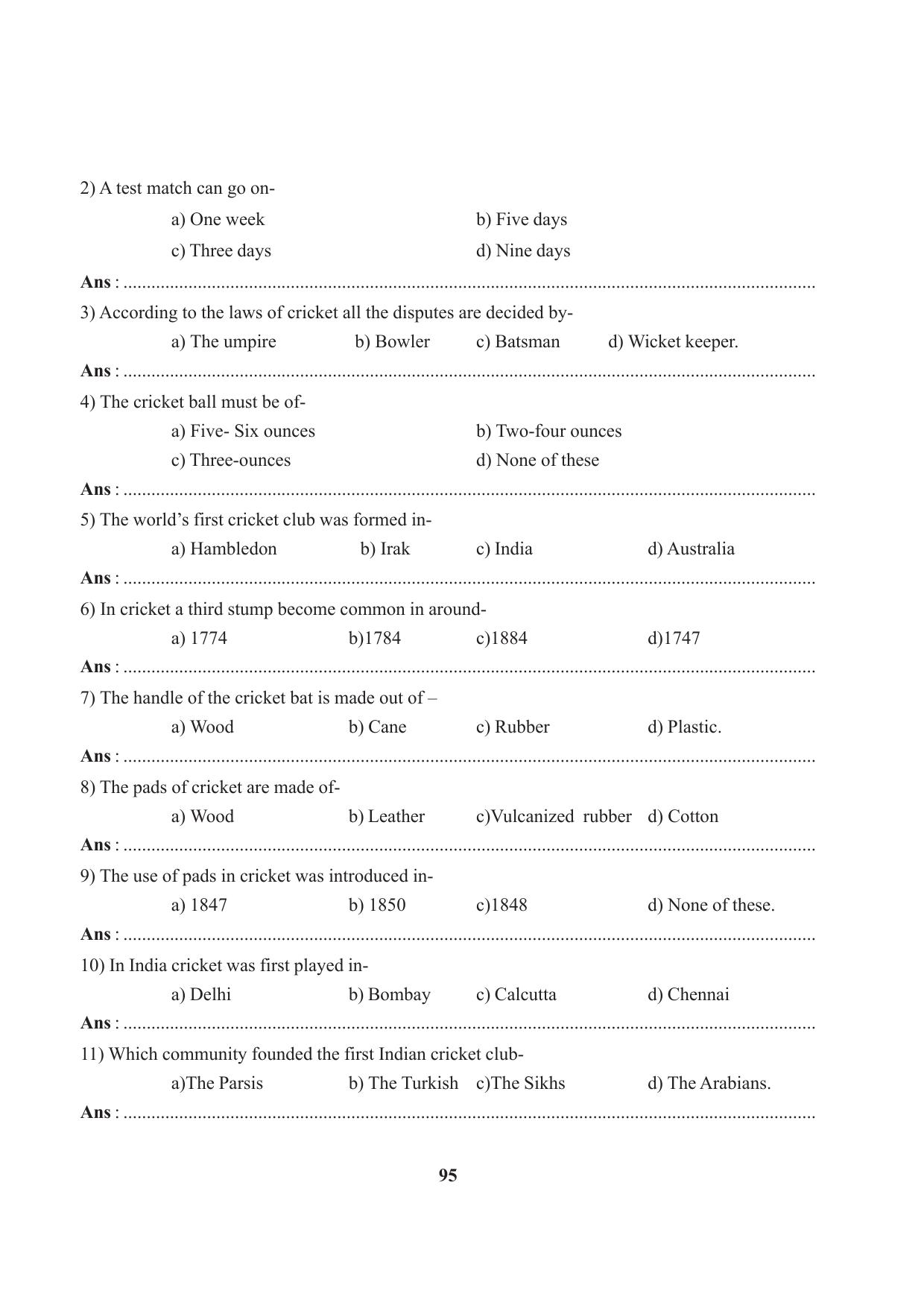 Tripura Board Class 7 English Workbooks - Page 95