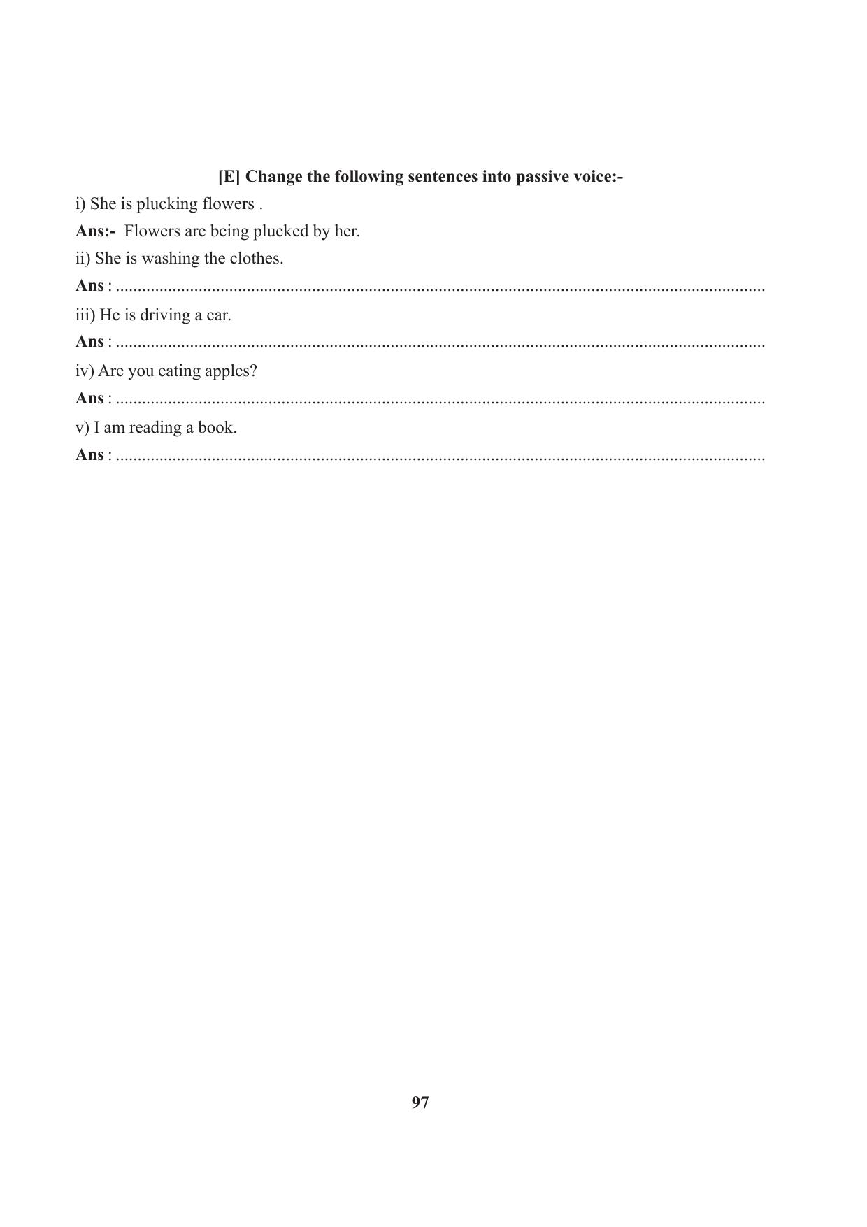 Tripura Board Class 7 English Workbooks - Page 97