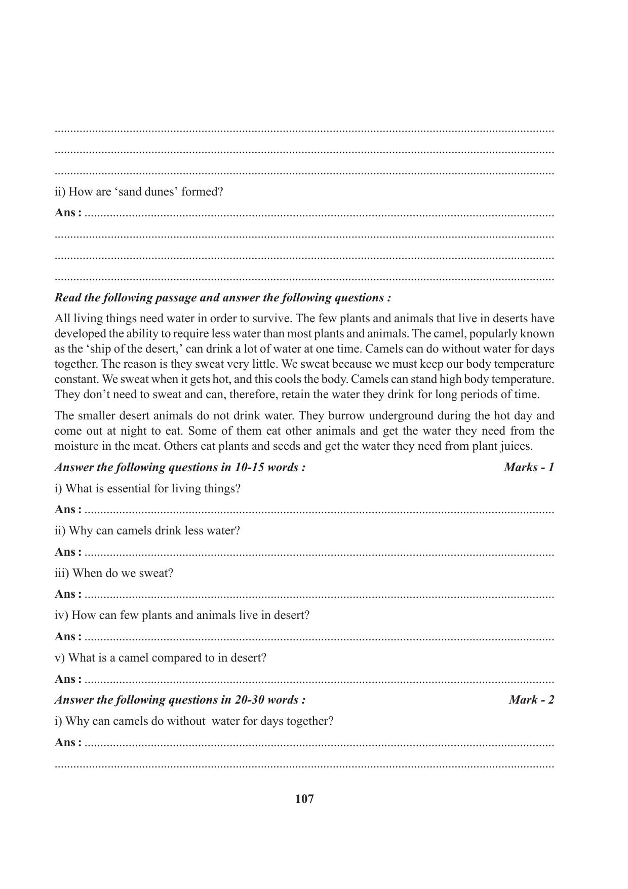 Tripura Board Class 7 English Workbooks - Page 107