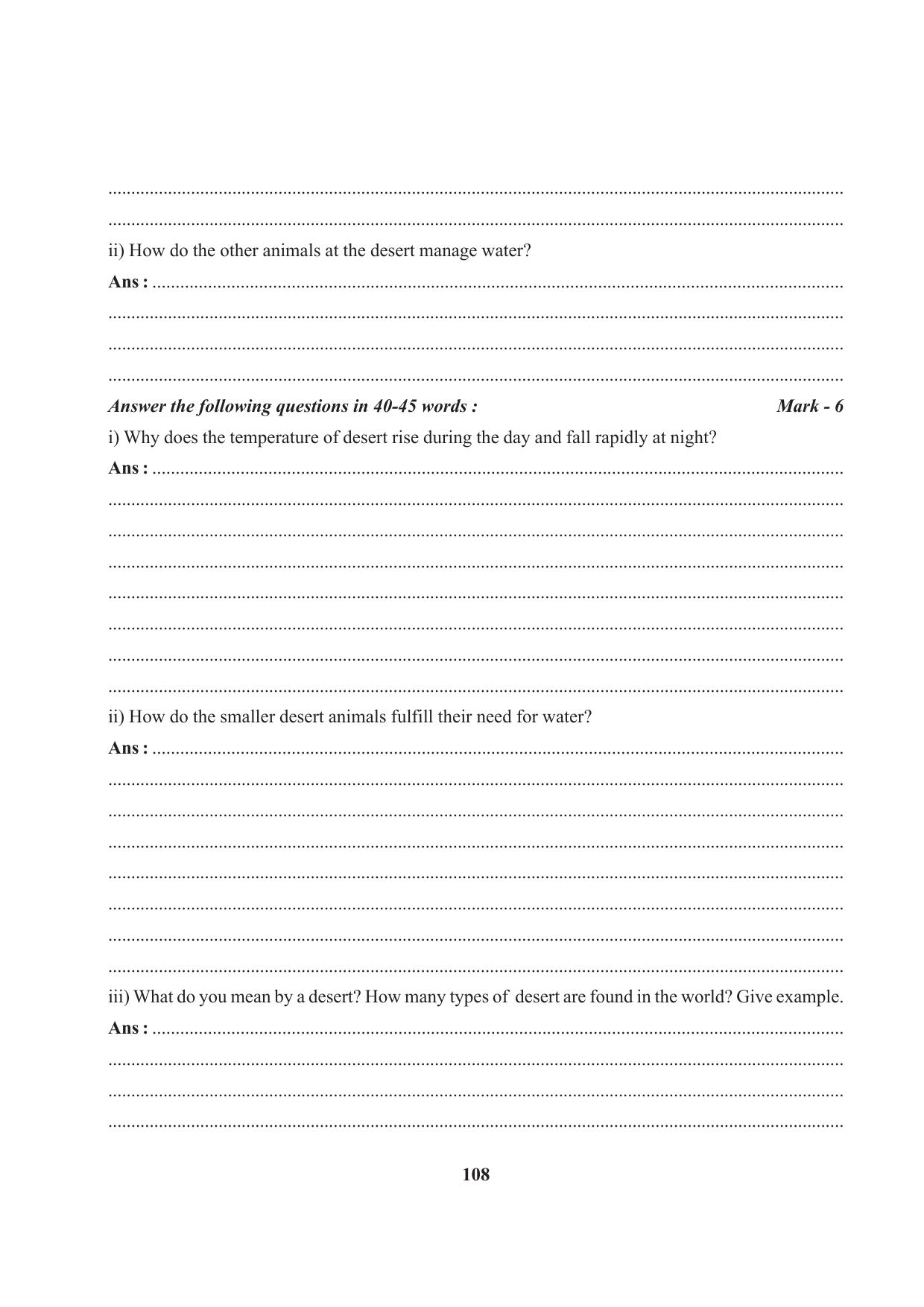 Tripura Board Class 7 English Workbooks - Page 108