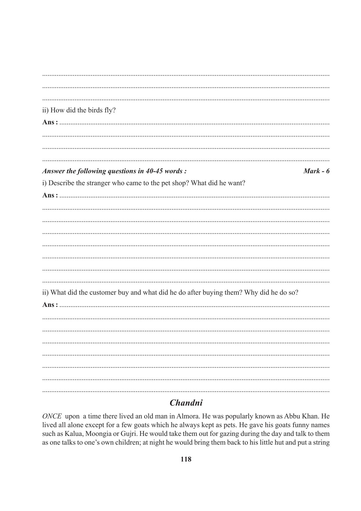 Tripura Board Class 7 English Workbooks - Page 118