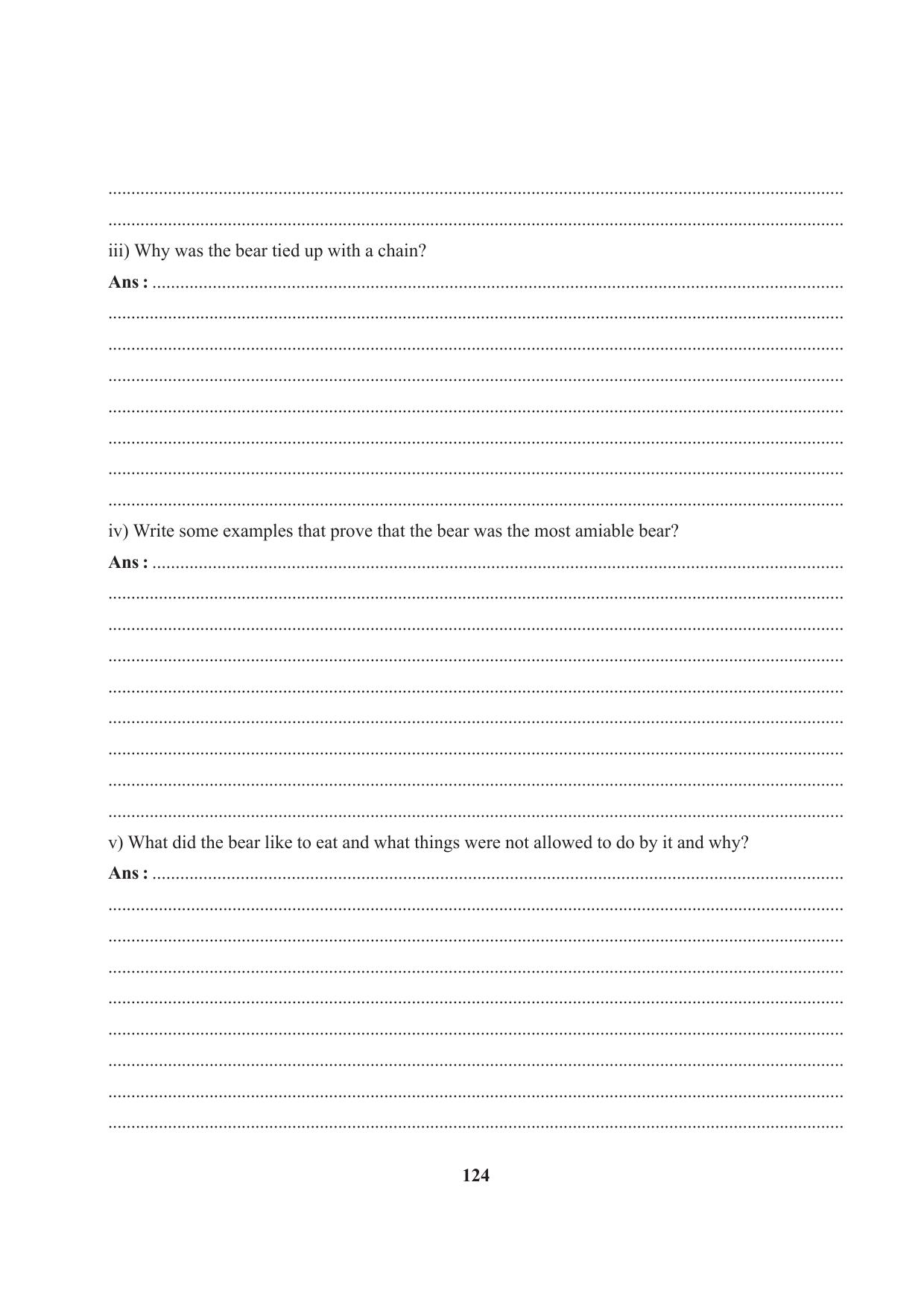 Tripura Board Class 7 English Workbooks - Page 124