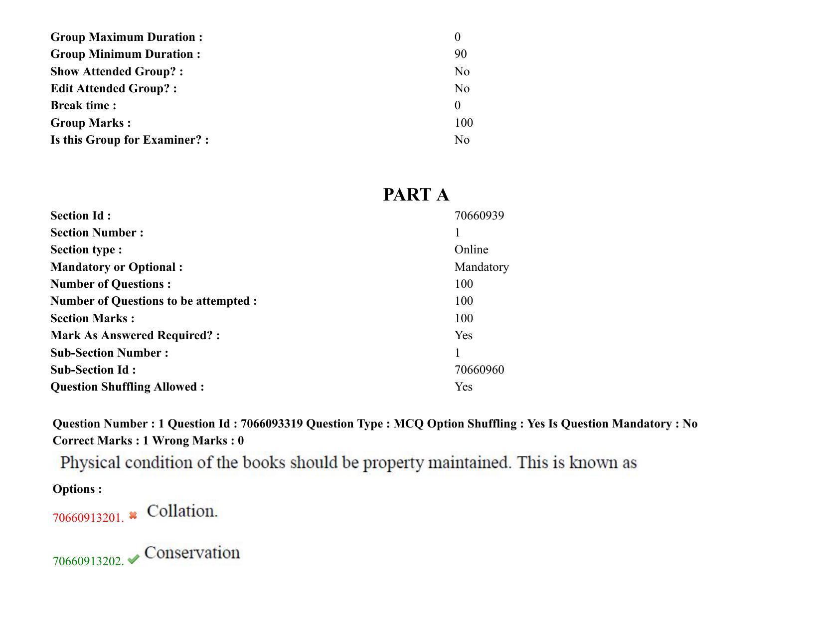 TS CPGET 2020 Master of Library and Information Science (M.L.I.Sc) 1 year  course (Shift 1) Question Paper with Answer Key - Page 2