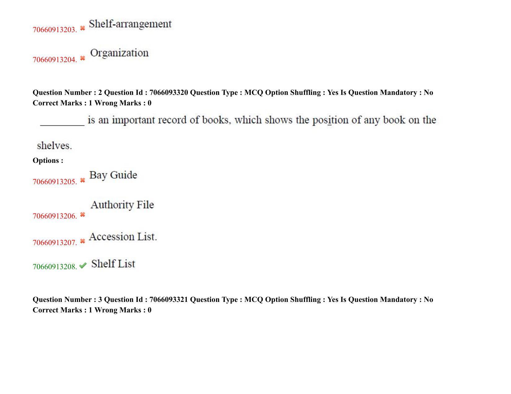 TS CPGET 2020 Master of Library and Information Science (M.L.I.Sc) 1 year  course (Shift 1) Question Paper with Answer Key - Page 3