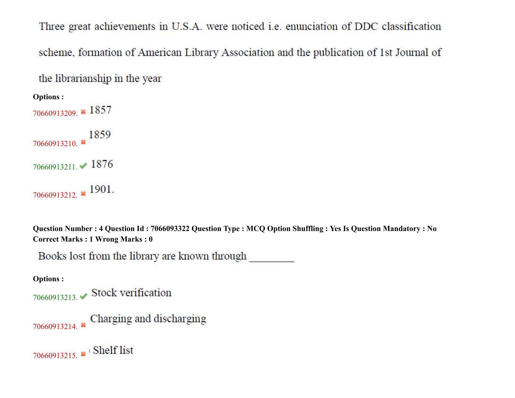 TS CPGET 2020 Master of Library and Information Science (M.L.I.Sc) 1 year  course (Shift 1) Question Paper with Answer Key - Page 4