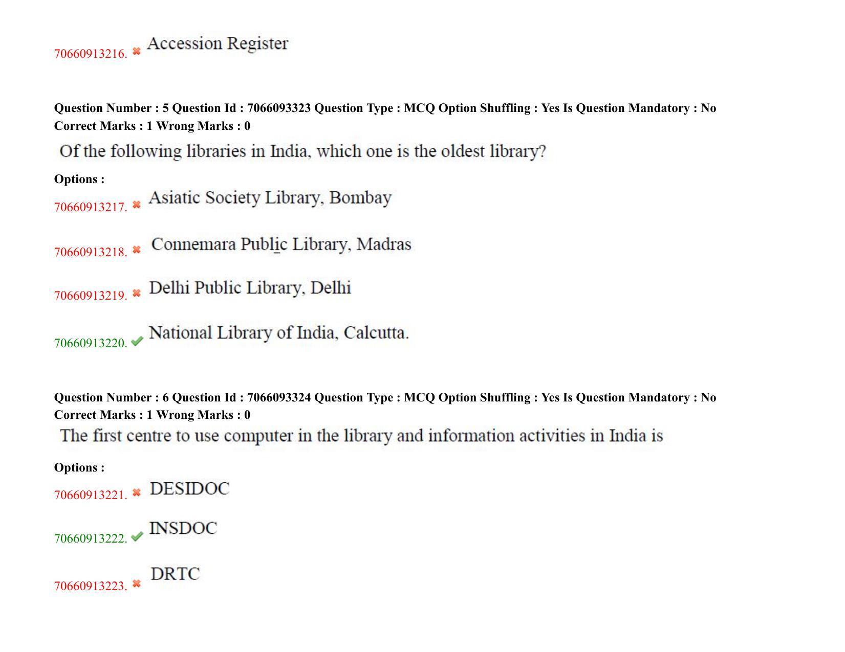 TS CPGET 2020 Master of Library and Information Science (M.L.I.Sc) 1 year  course (Shift 1) Question Paper with Answer Key - Page 5
