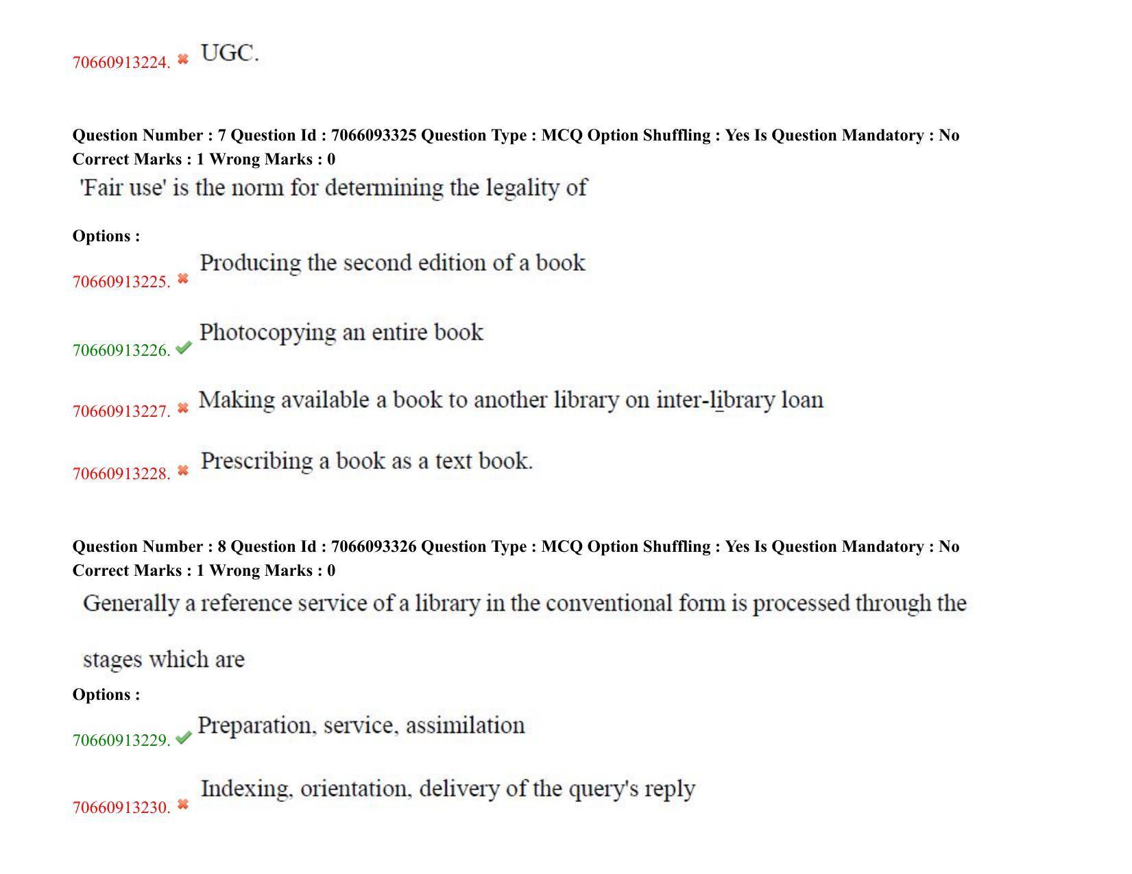 TS CPGET 2020 Master of Library and Information Science (M.L.I.Sc) 1 year  course (Shift 1) Question Paper with Answer Key - Page 6