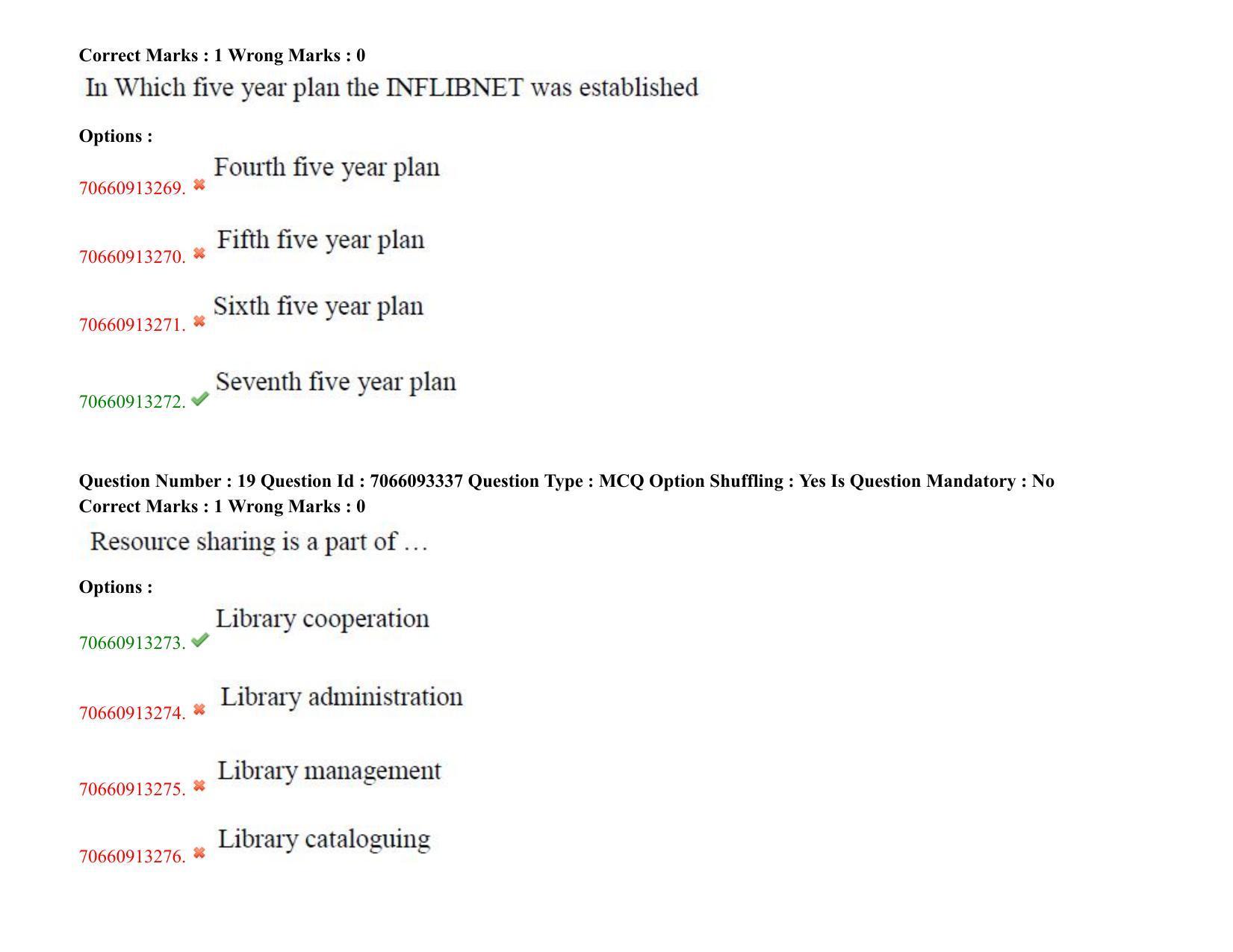 TS CPGET 2020 Master of Library and Information Science (M.L.I.Sc) 1 year  course (Shift 1) Question Paper with Answer Key - Page 12