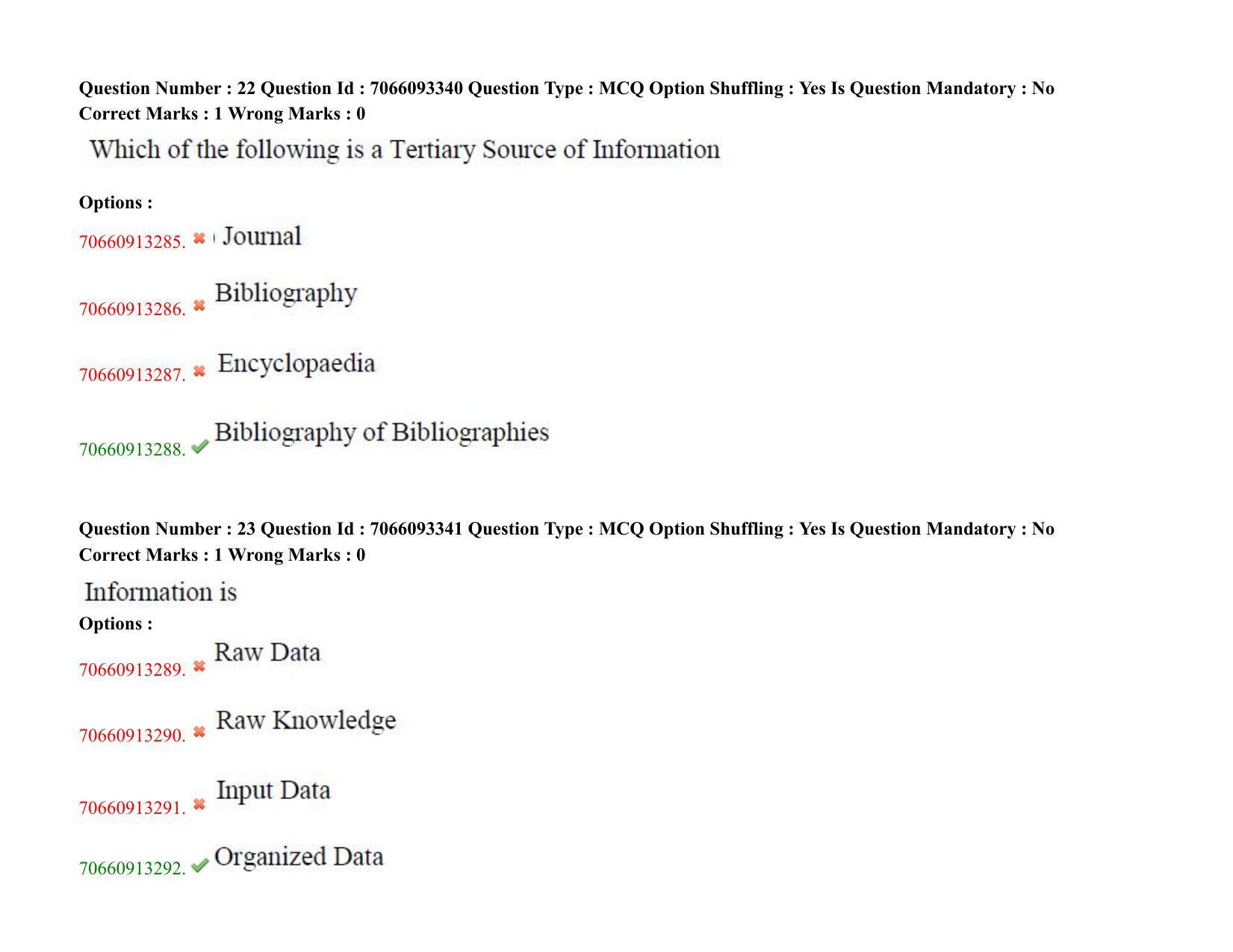 TS CPGET 2020 Master of Library and Information Science (M.L.I.Sc) 1 year  course (Shift 1) Question Paper with Answer Key - Page 14