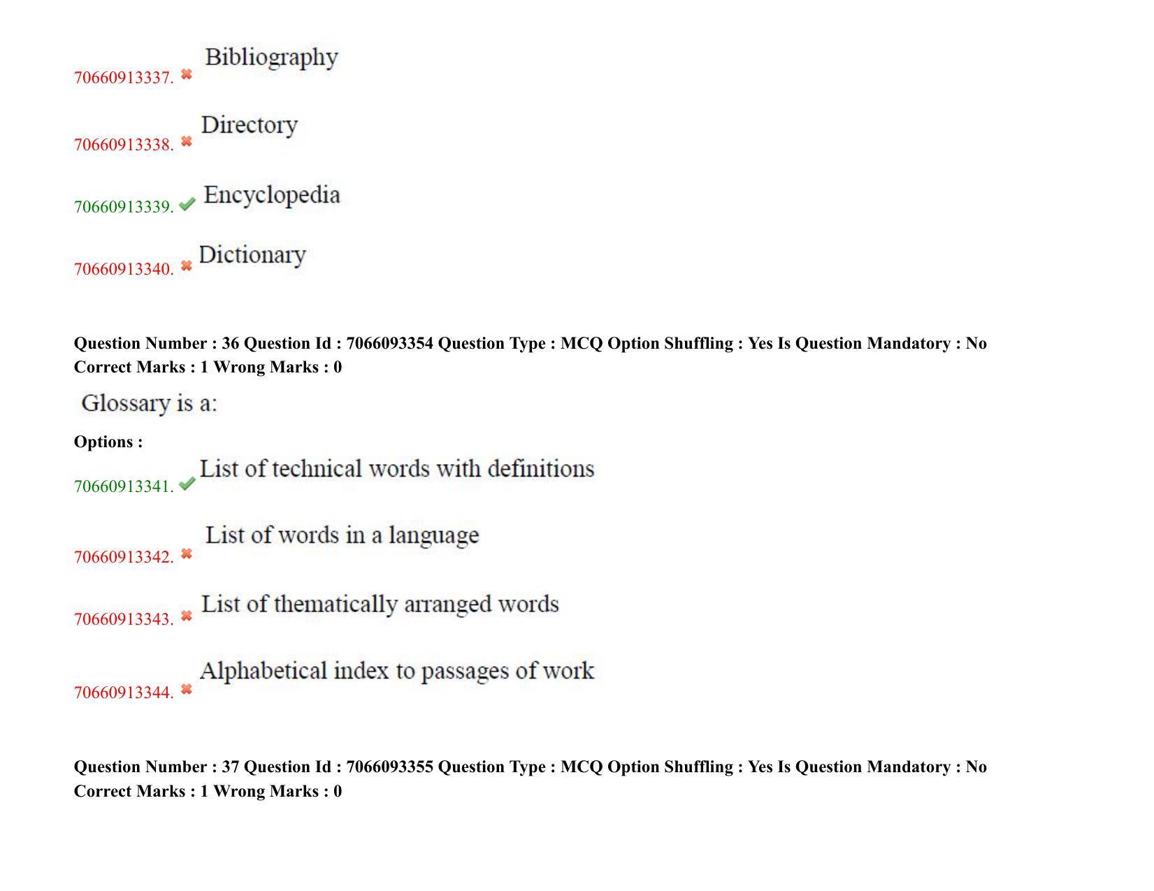 TS CPGET 2020 Master of Library and Information Science (M.L.I.Sc) 1 year  course (Shift 1) Question Paper with Answer Key - Page 21