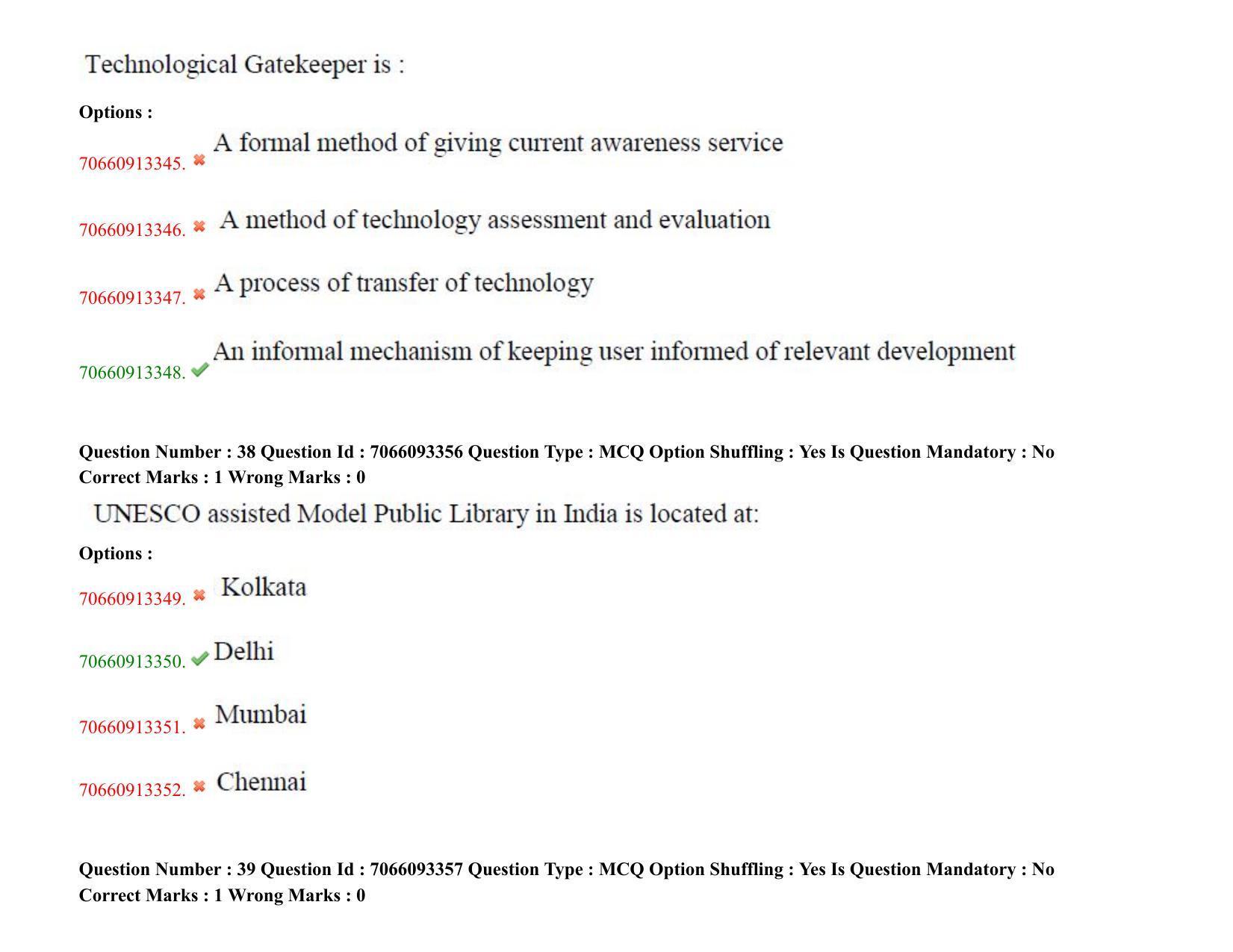 TS CPGET 2020 Master of Library and Information Science (M.L.I.Sc) 1 year  course (Shift 1) Question Paper with Answer Key - Page 22