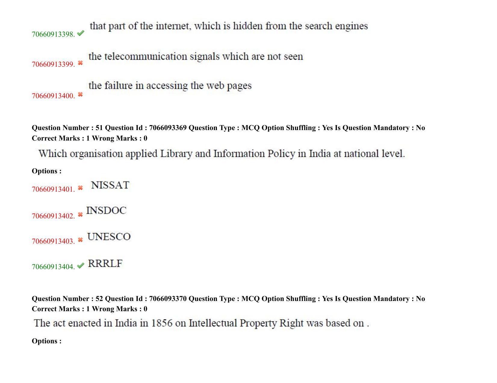 TS CPGET 2020 Master of Library and Information Science (M.L.I.Sc) 1 year  course (Shift 1) Question Paper with Answer Key - Page 29