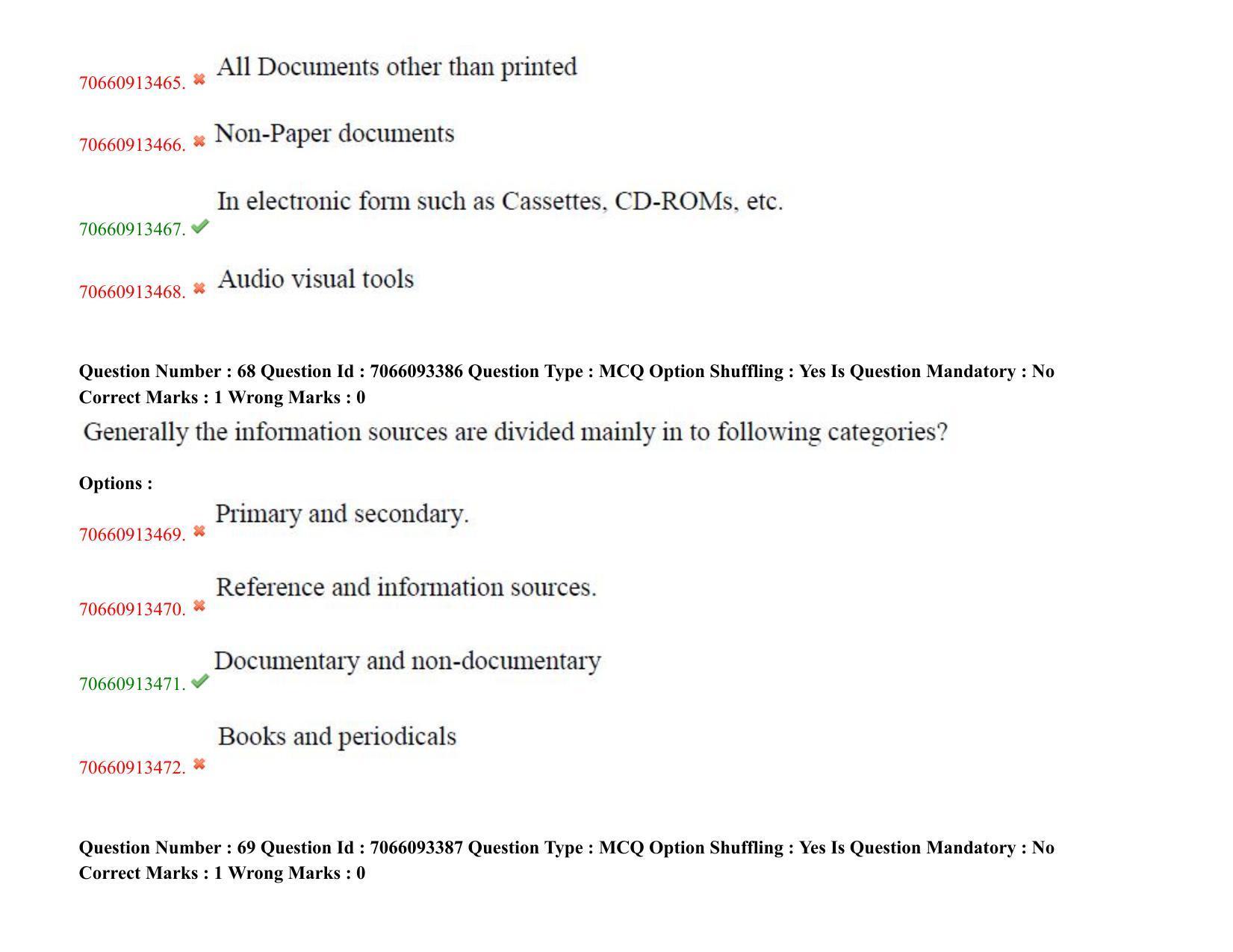 TS CPGET 2020 Master of Library and Information Science (M.L.I.Sc) 1 year  course (Shift 1) Question Paper with Answer Key - Page 38