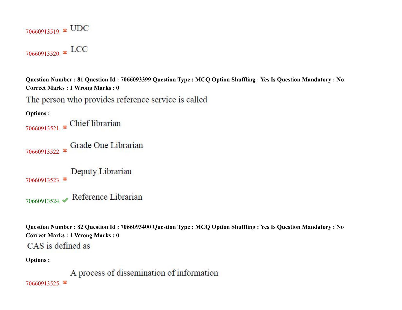 TS CPGET 2020 Master of Library and Information Science (M.L.I.Sc) 1 year  course (Shift 1) Question Paper with Answer Key - Page 45