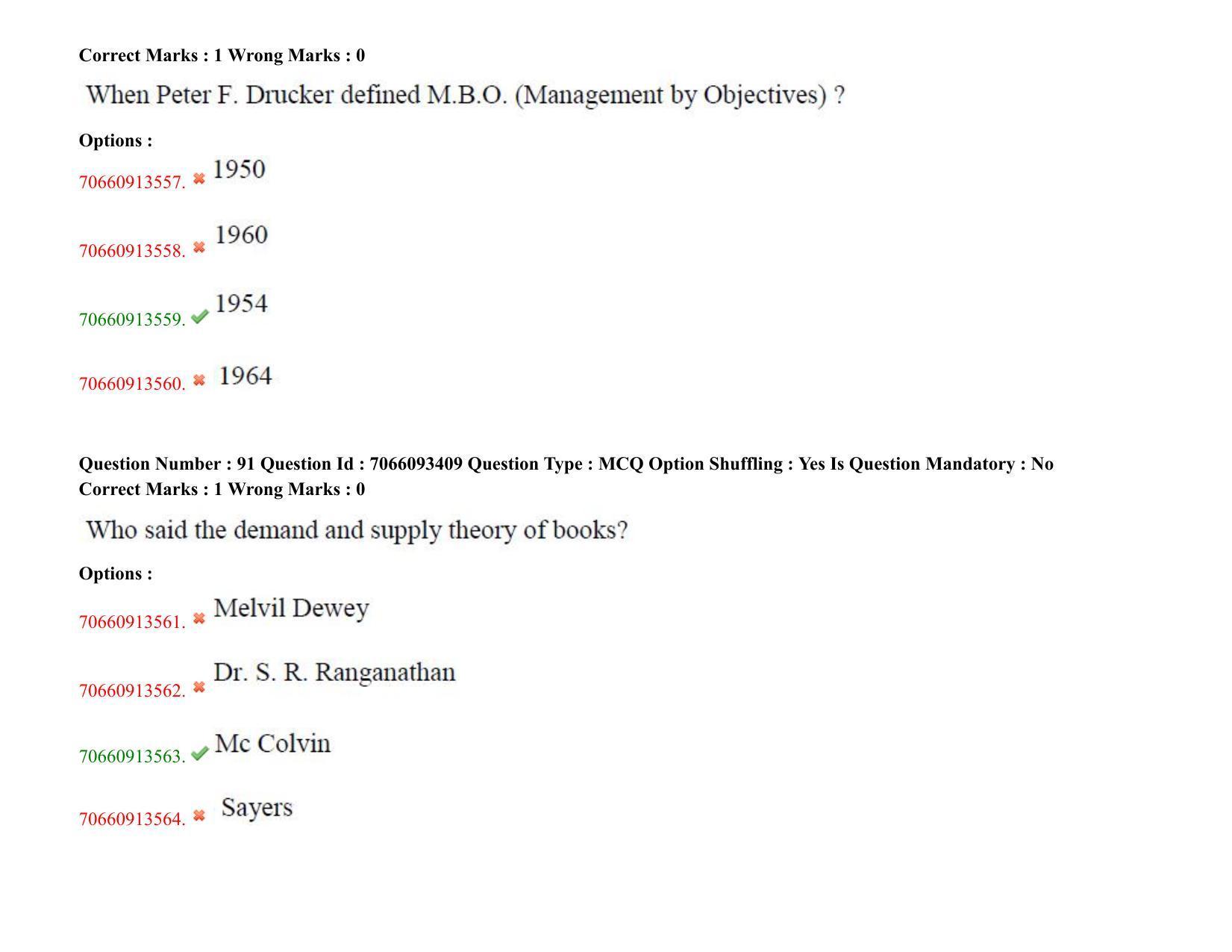 TS CPGET 2020 Master of Library and Information Science (M.L.I.Sc) 1 year  course (Shift 1) Question Paper with Answer Key - Page 50