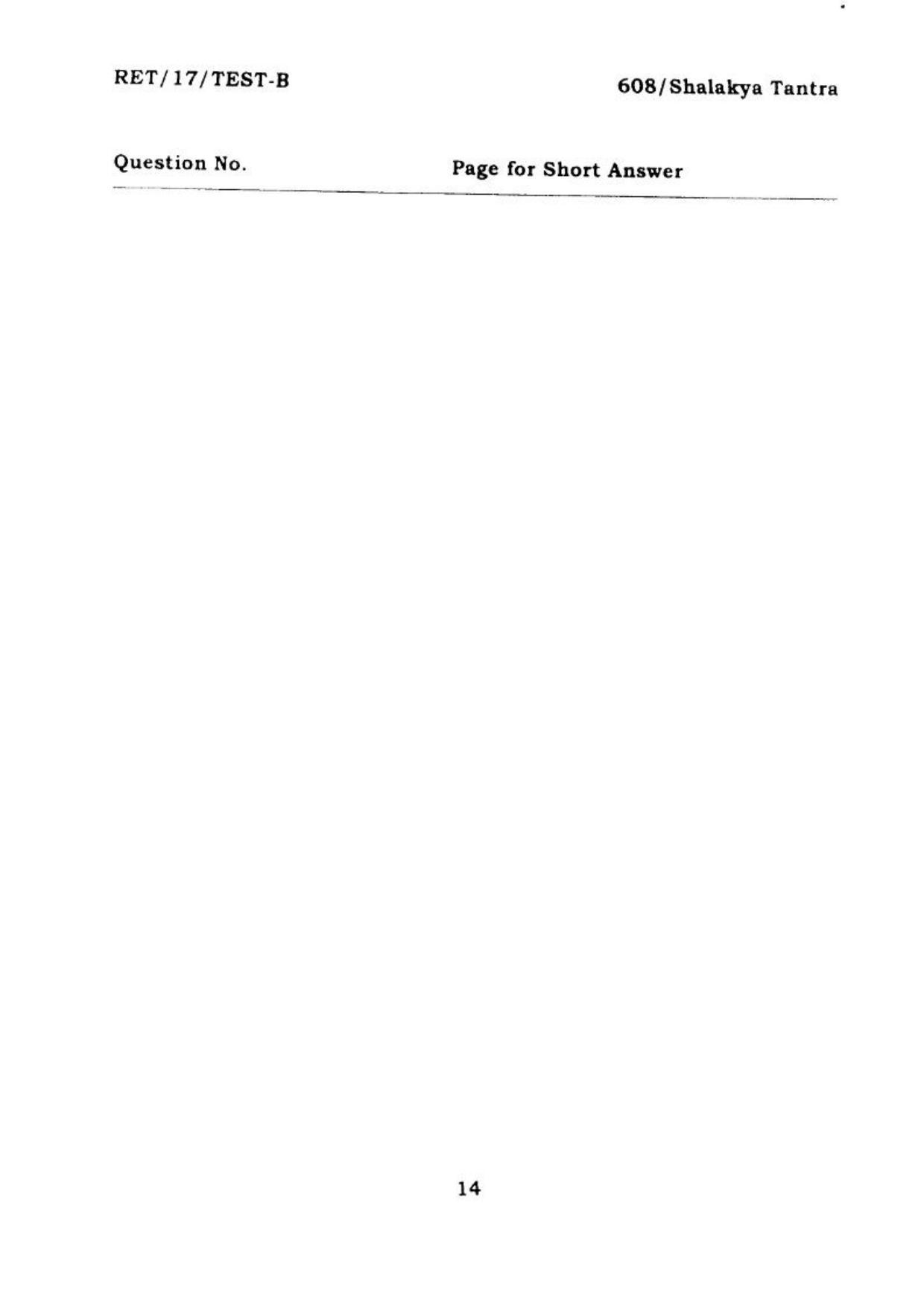 BHU RET SHALAKYA TANTRA  2017 Question Paper - Page 15