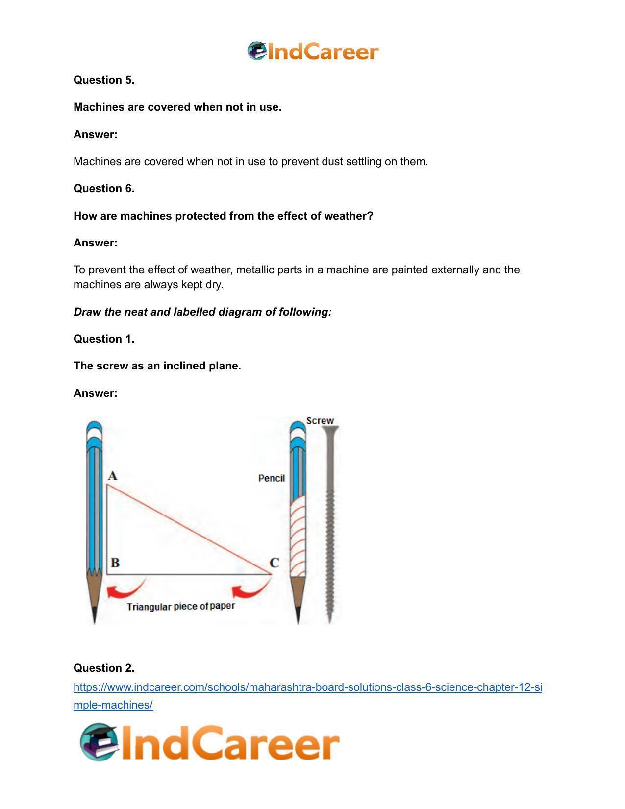 Maharashtra Board Solutions Class 6-Science: Chapter 12- Simple Machines - Page 18