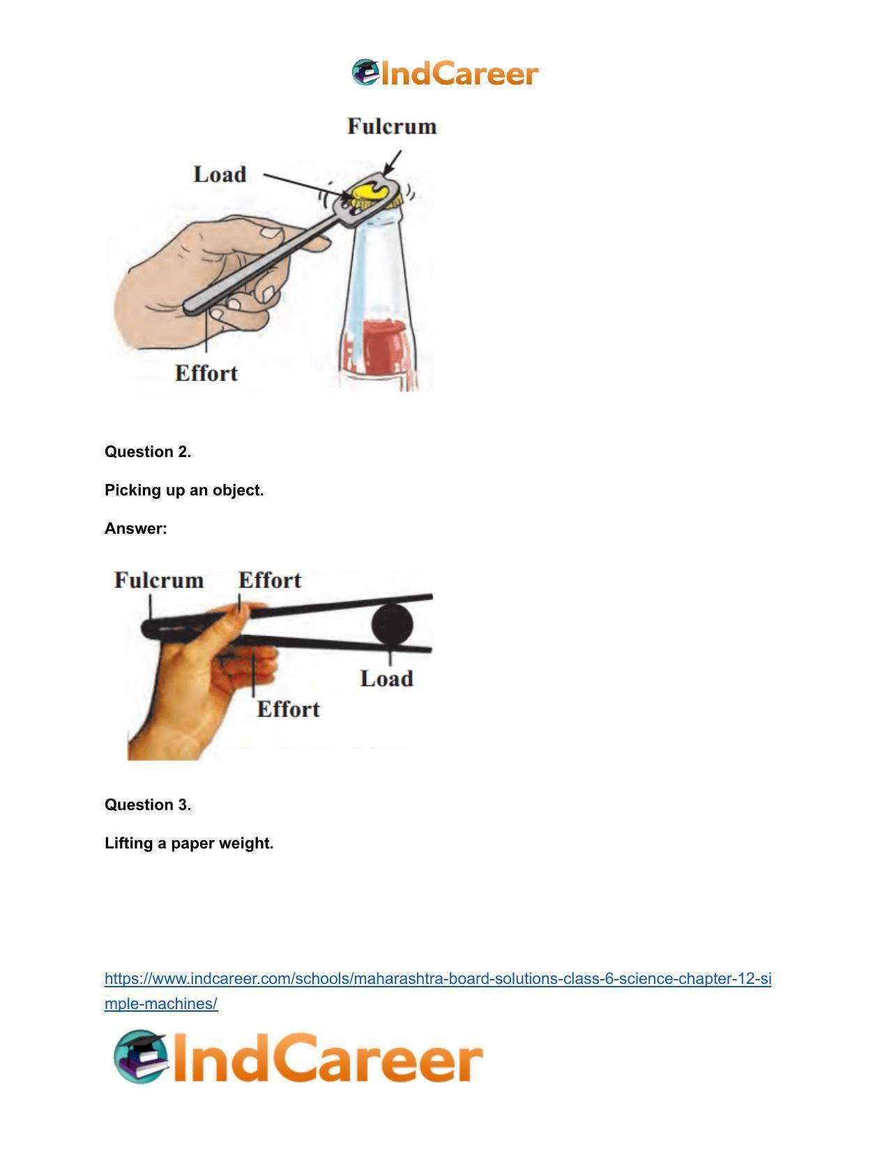 Maharashtra Board Solutions Class 6-Science: Chapter 12- Simple Machines - Page 20