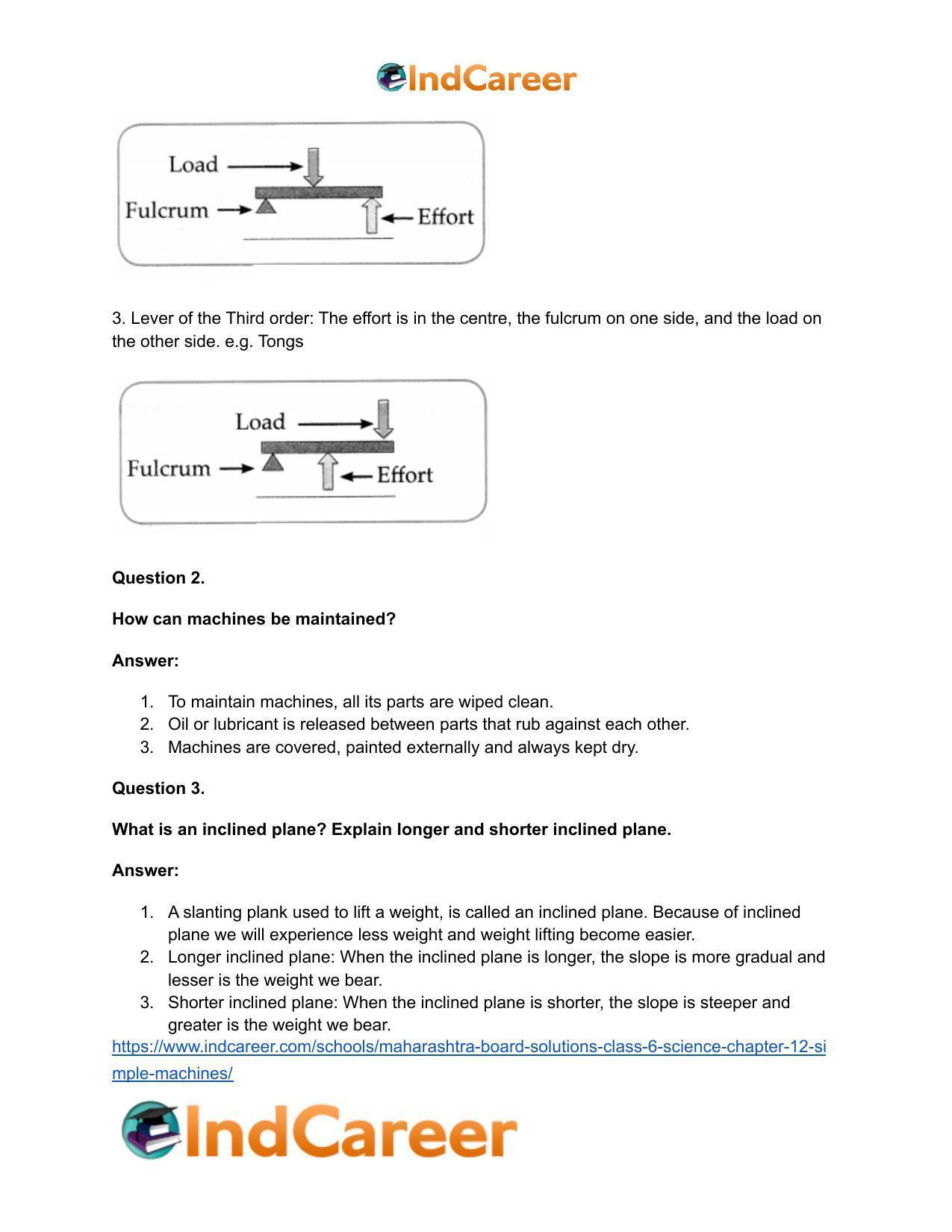 Maharashtra Board Solutions Class 6-Science: Chapter 12- Simple Machines - Page 22