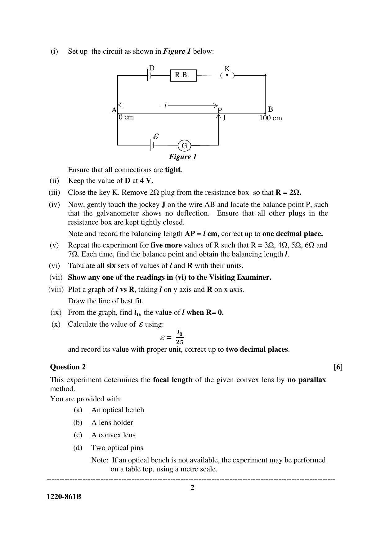 ISC Class 12 2020 Physics Paper II Question Paper - Page 2