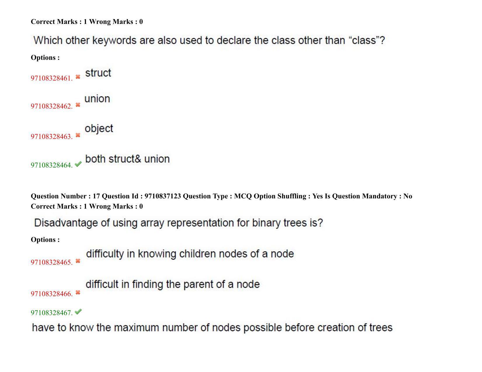 TS CPGET 2020 M.Sc. Computer Science (Shift 2) Question Paper with Answer Key - Page 12