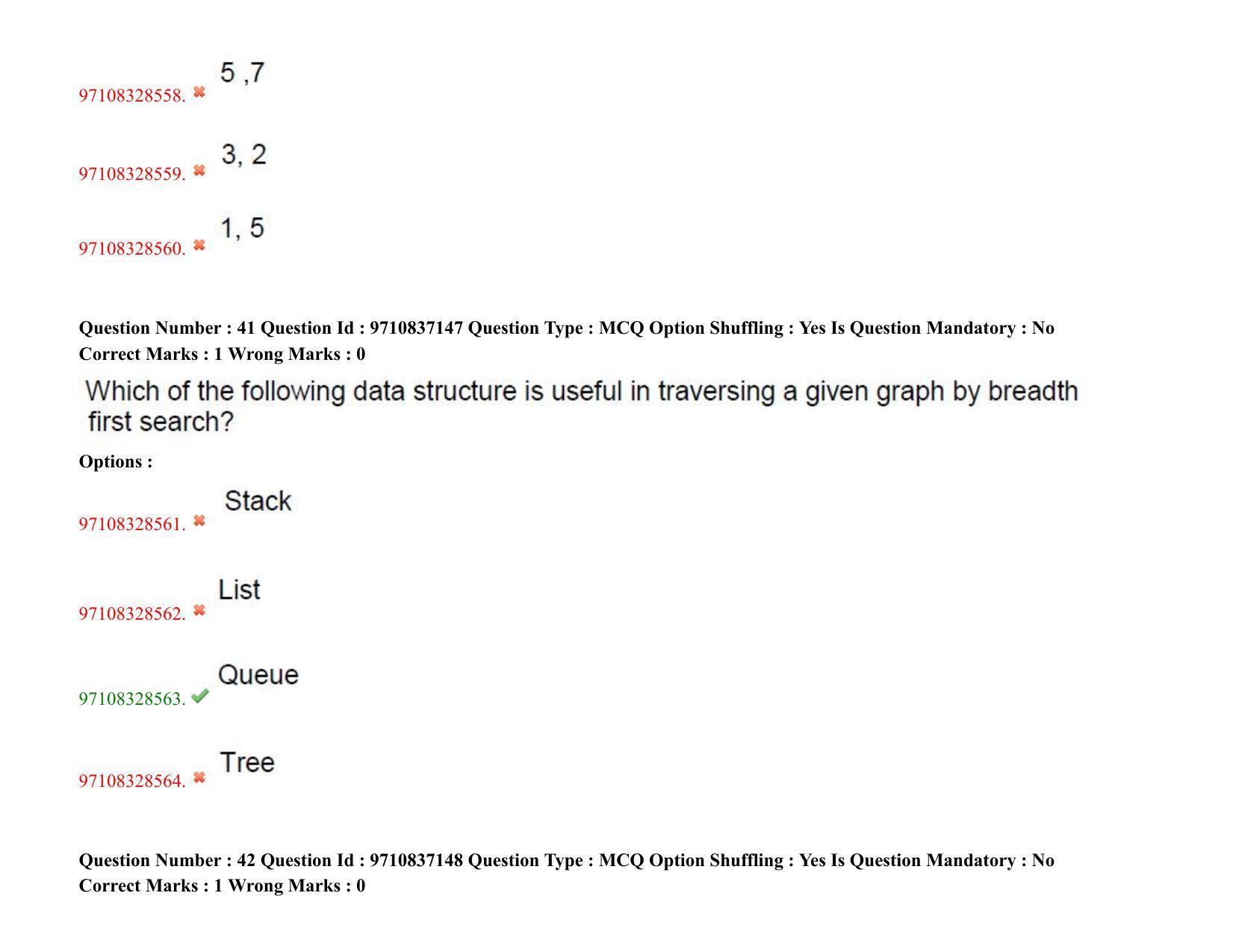 TS CPGET 2020 M.Sc. Computer Science (Shift 2) Question Paper with Answer Key - Page 30
