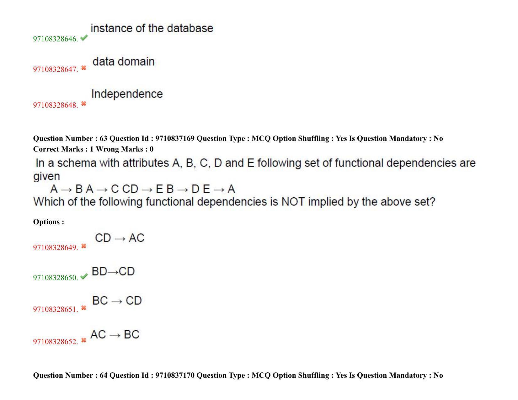 TS CPGET 2020 M.Sc. Computer Science (Shift 2) Question Paper with Answer Key - Page 43