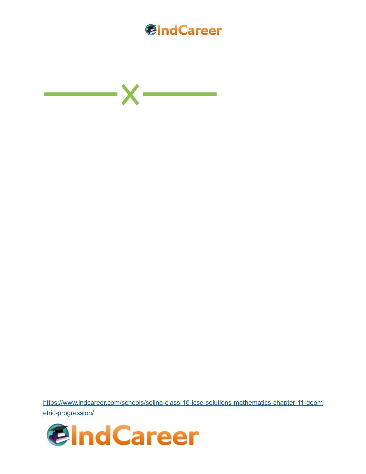 Selina Class 10 ICSE Solutions Mathematics : Chapter 11- Geometric Progression - Page 64
