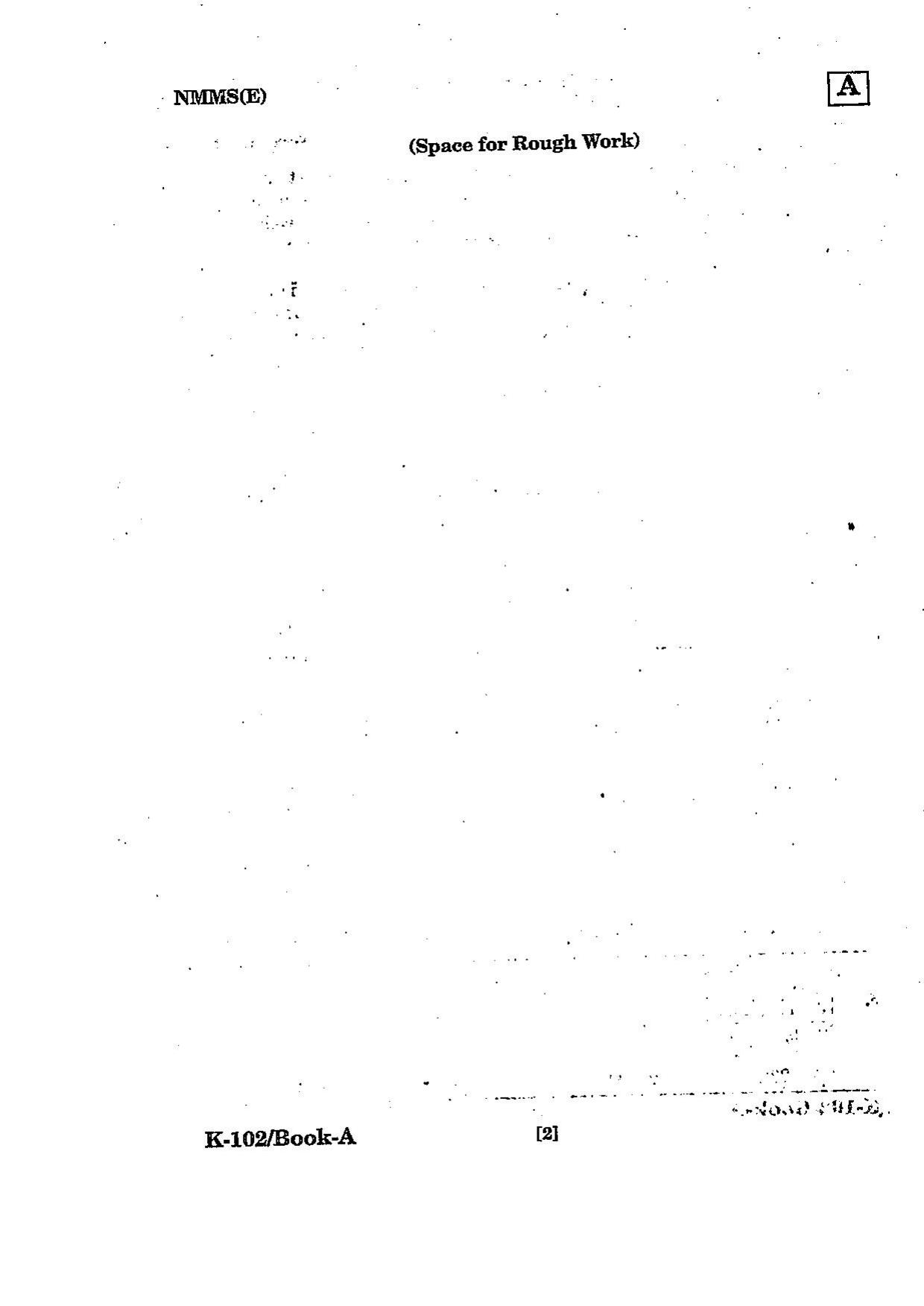 NMMS Question Papers March 2022 (English Medium) - Page 2