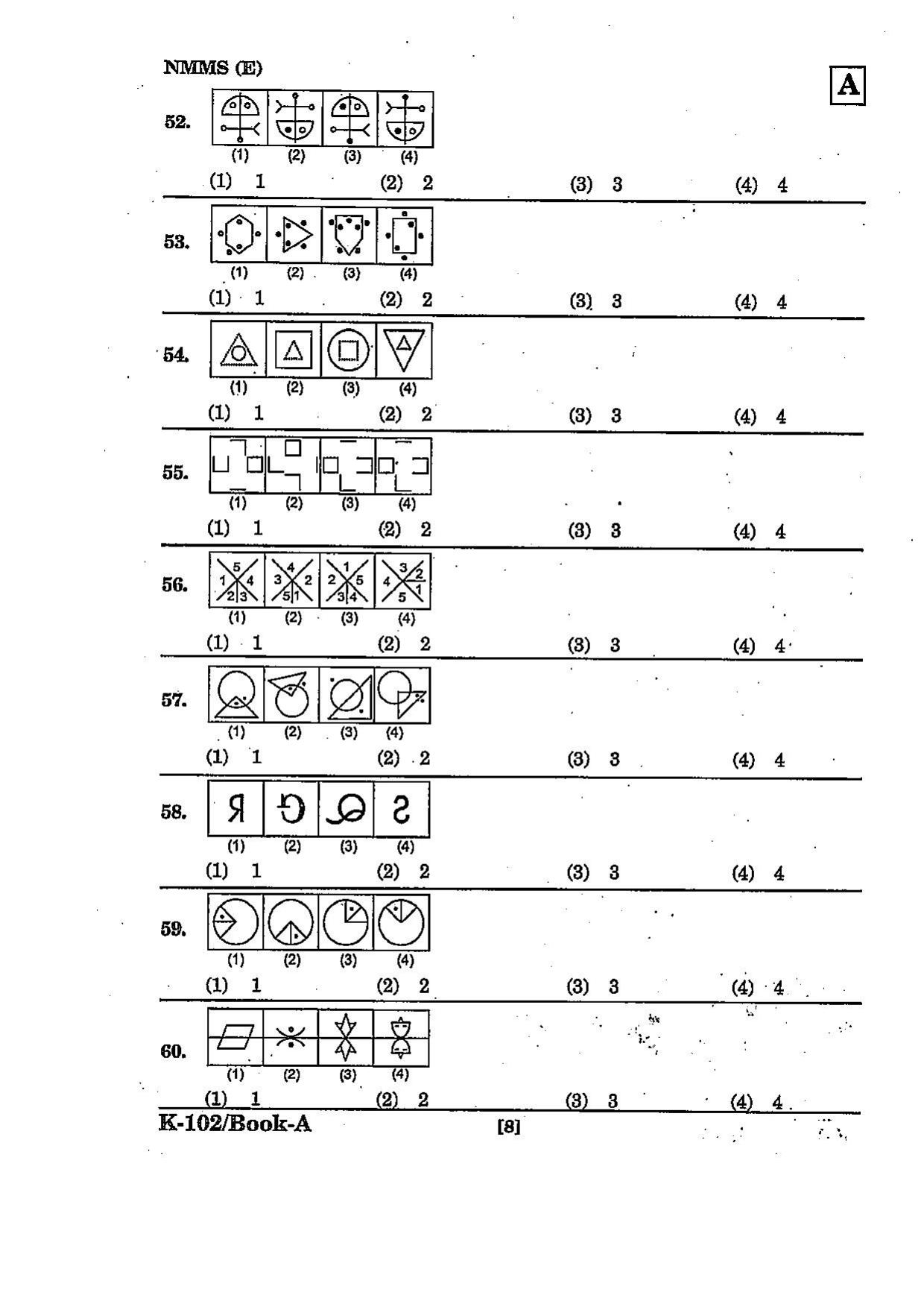 NMMS Question Papers March 2022 (English Medium) - Page 8