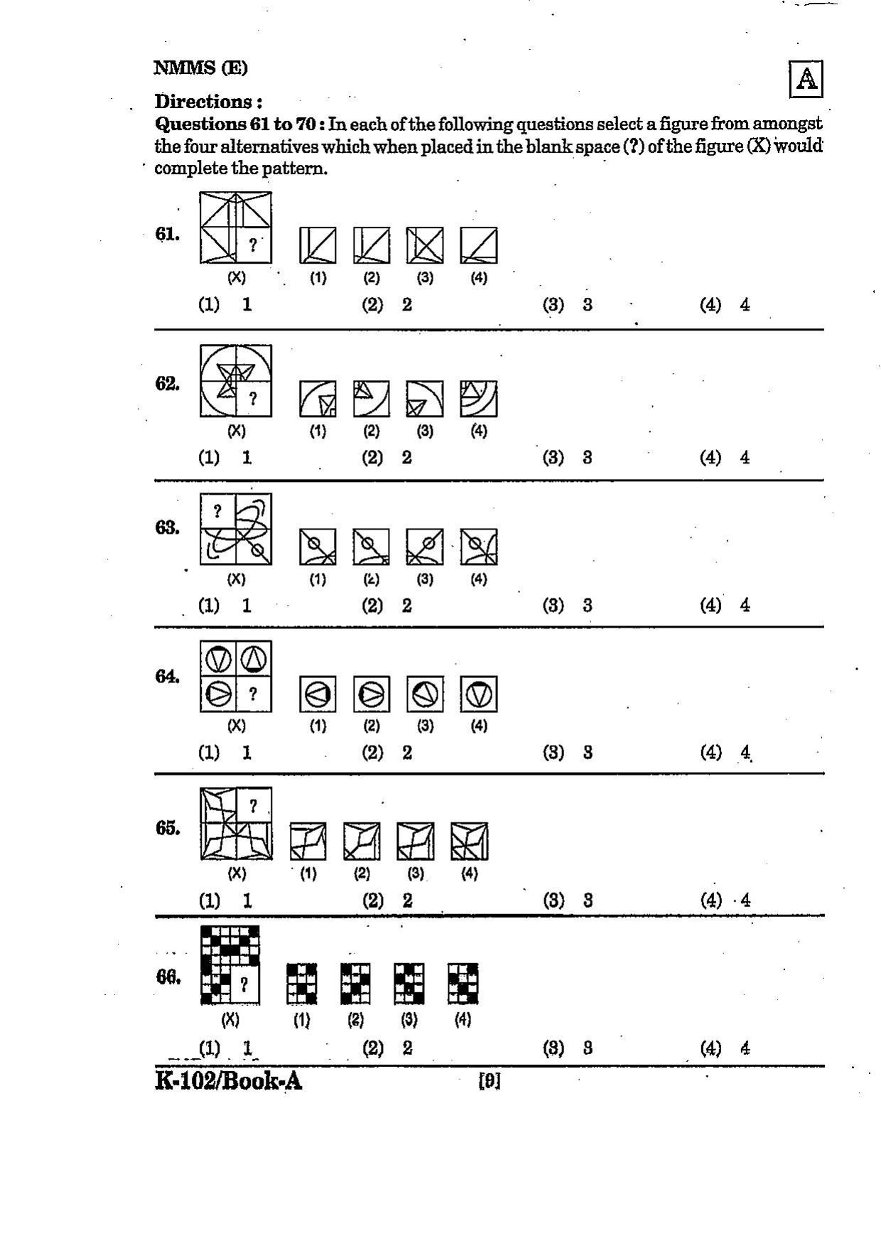 NMMS Question Papers March 2022 (English Medium) - Page 9