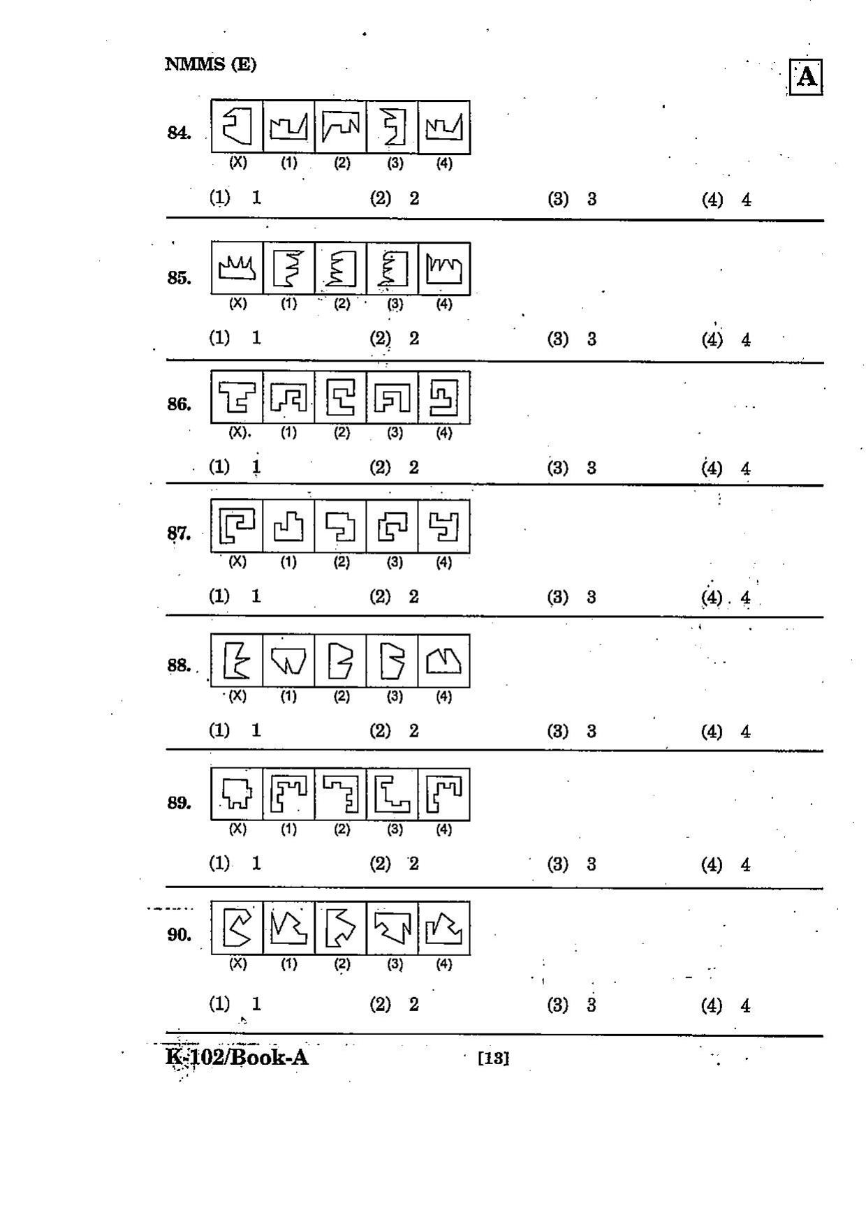 NMMS Question Papers March 2022 (English Medium) - Page 13