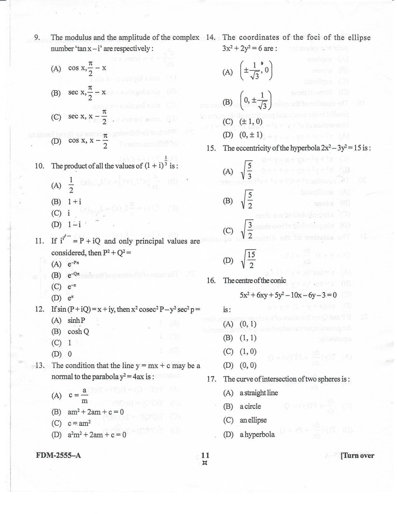 KUET 2024 M.A. Statistics Question Paper - Page 67