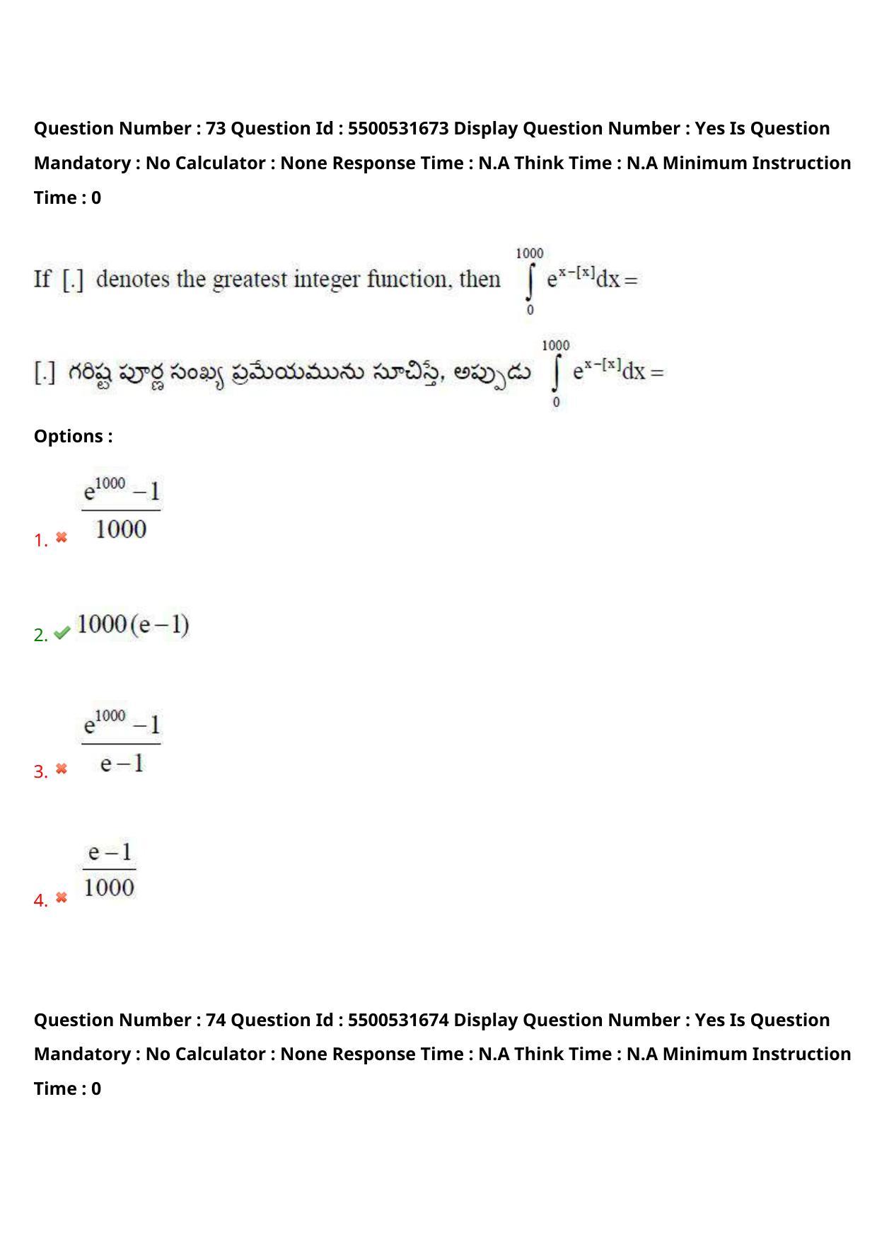 AP EAPCET 2023 - 18 May 2023 Forenoon - Master Engineering Question Paper With Preliminary Keys Shift 2 - Page 60