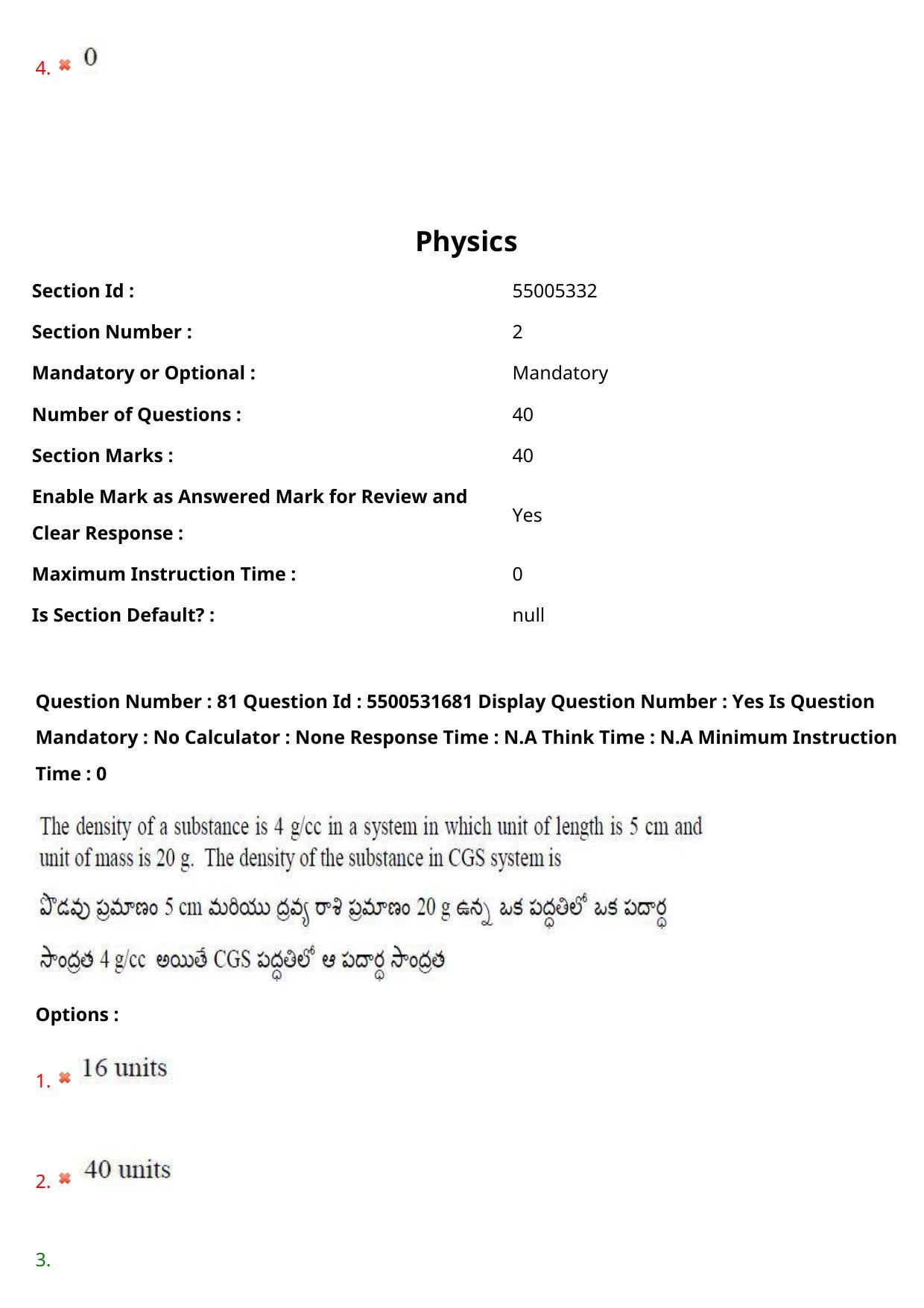 AP EAPCET 2023 - 18 May 2023 Forenoon - Master Engineering Question Paper With Preliminary Keys Shift 2 - Page 66