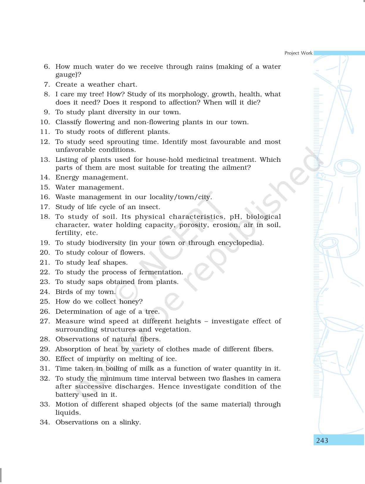 NCERT Laboratory Manuals for Class X Science - Project Work - Page 3