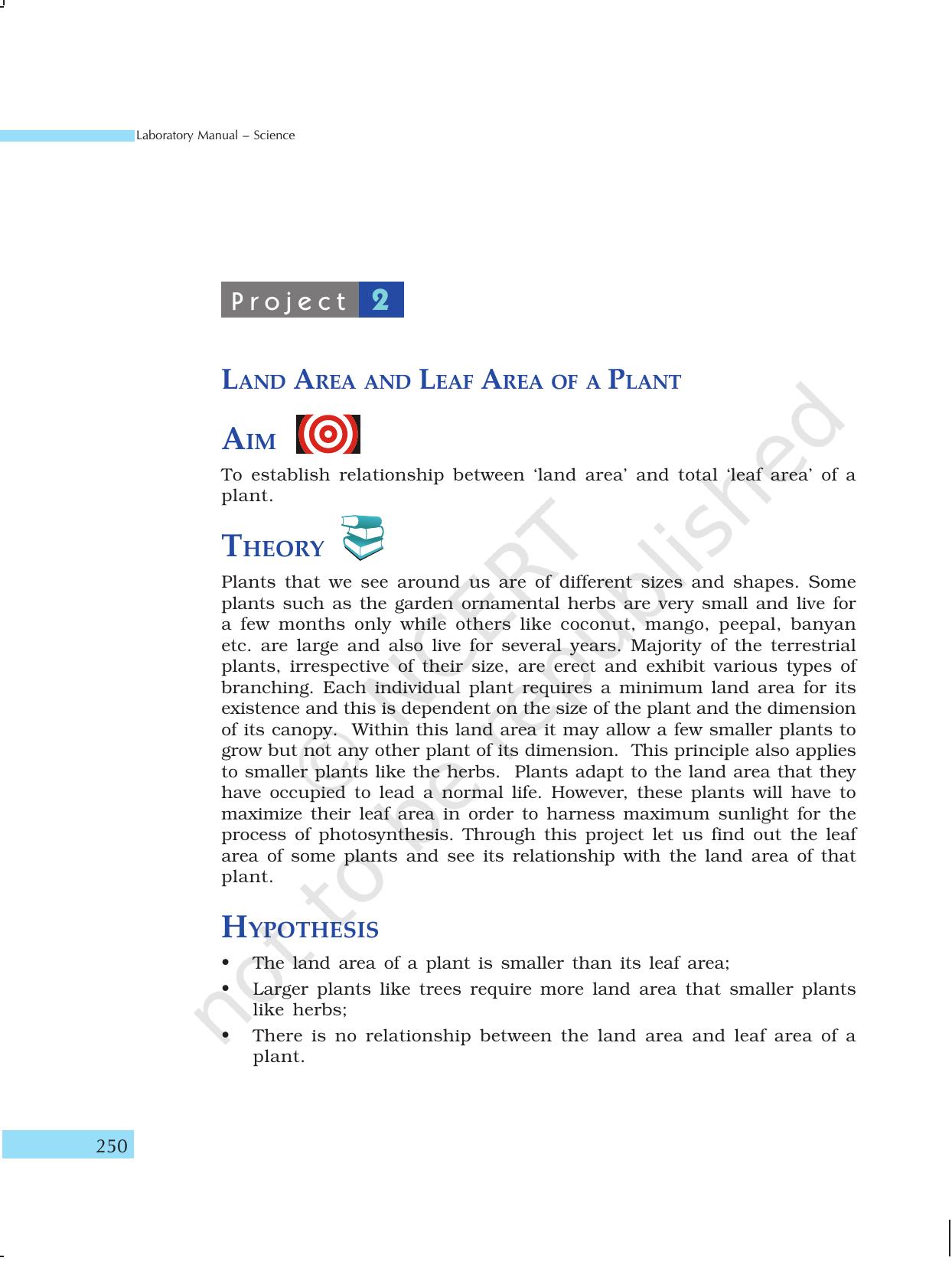NCERT Laboratory Manuals for Class X Science - Project Work - Page 10
