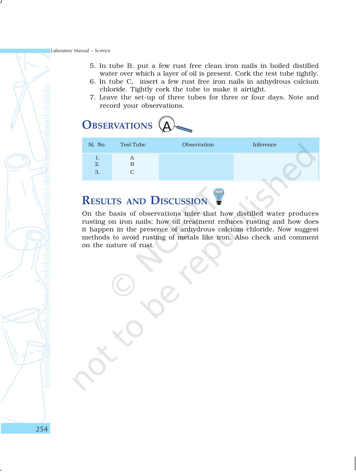NCERT Laboratory Manuals for Class X Science - Project Work - Page 14