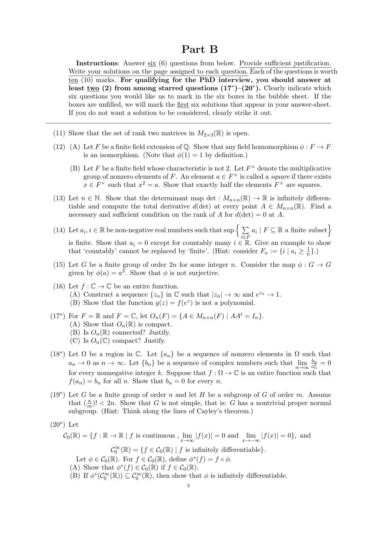 CMI Entrance Exam 2014 Question Paper MSc/PhD Computer Science - Page 7