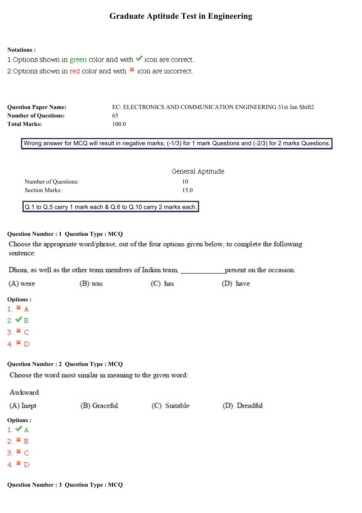 GATE 2015 Electronics and Communication Engineering (EC) Question Paper with Answer Key - Page 27