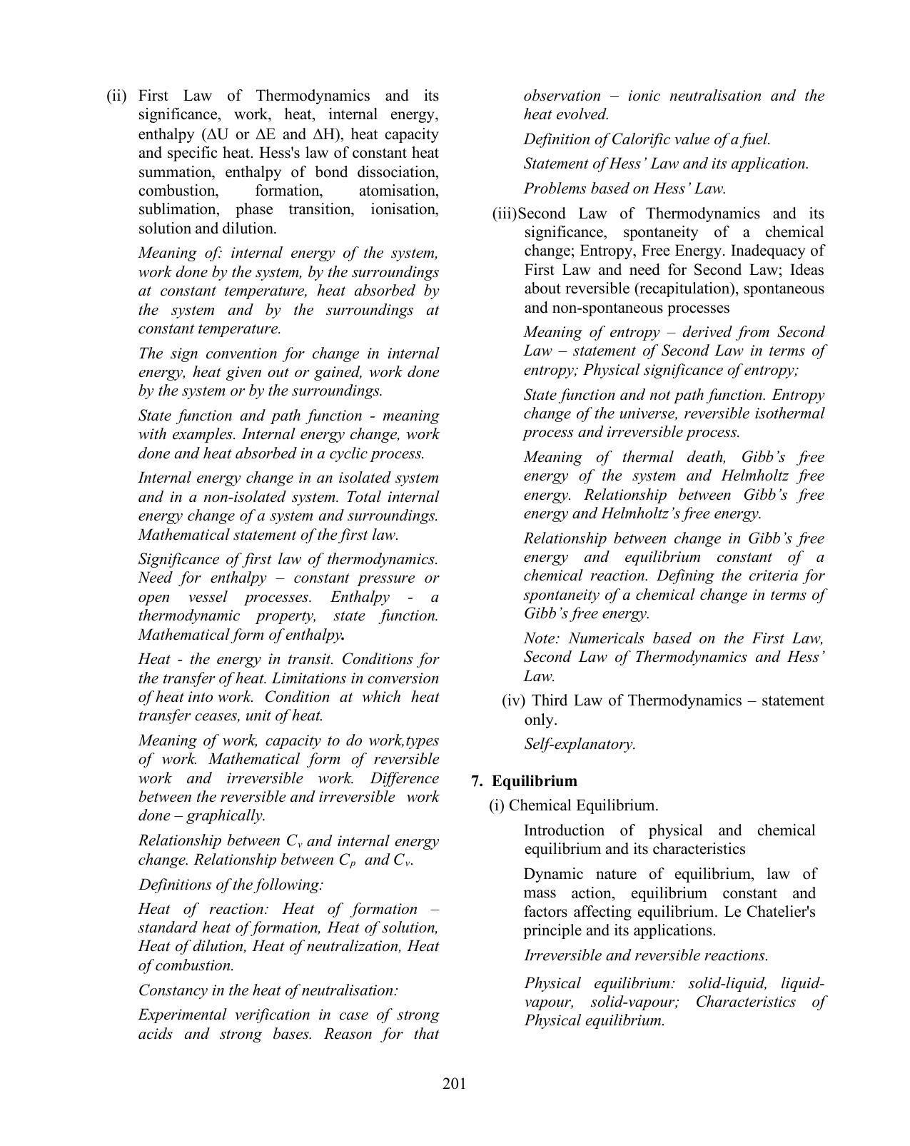 ISC Class XI & XII Chemistry Syllabus - Page 6