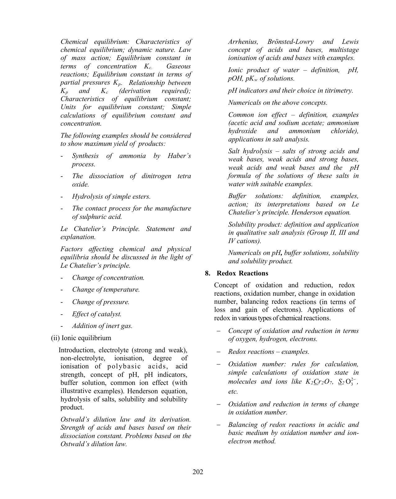 ISC Class XI & XII Chemistry Syllabus - Page 7