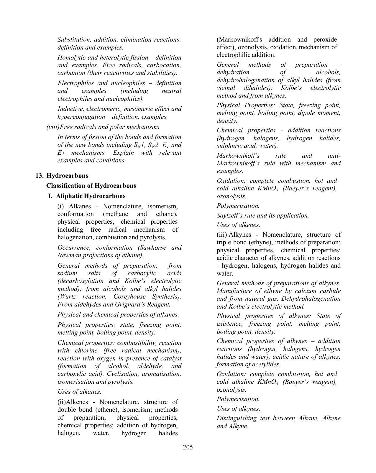 ISC Class XI & XII Chemistry Syllabus - Page 10