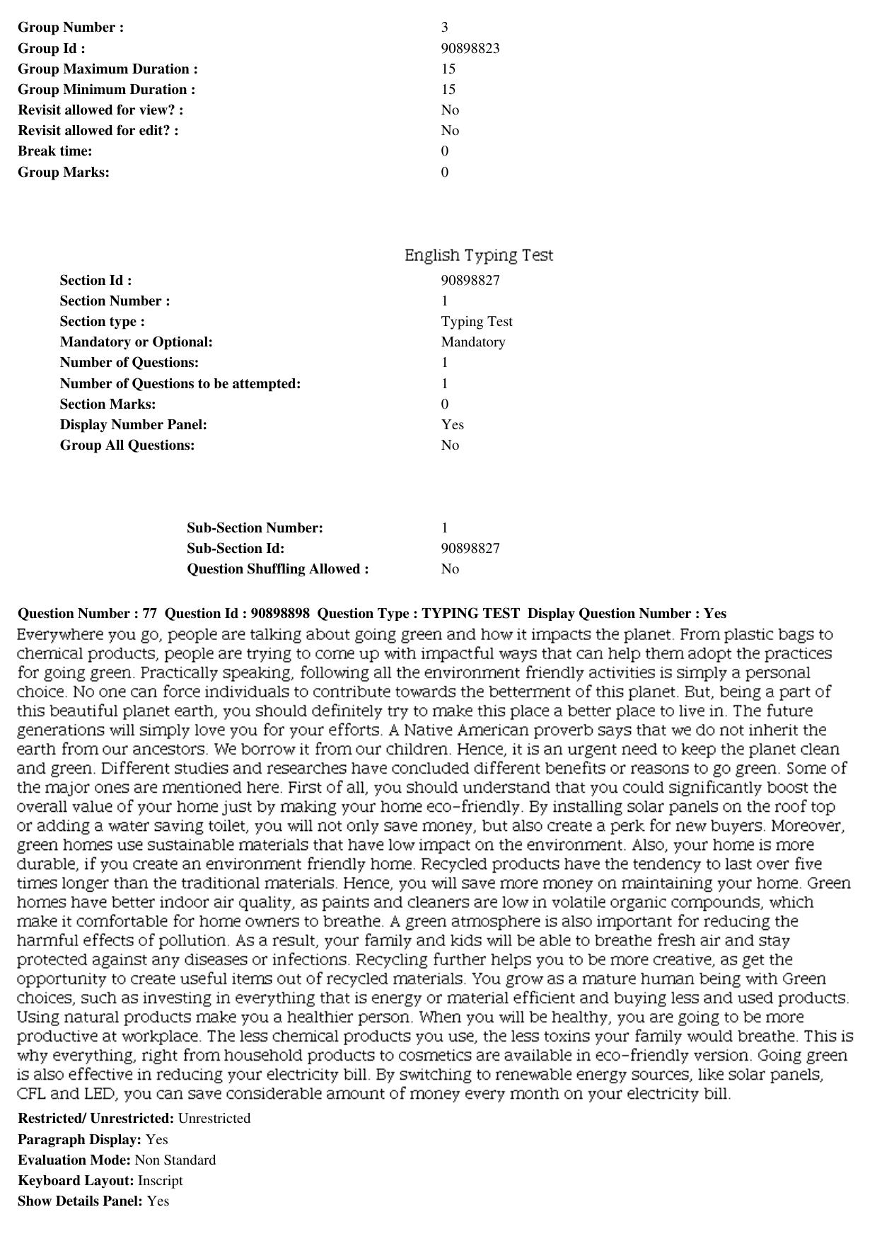 MP CPCT 27th Oct 2018 CPCT Question Paper Shift 1 - Page 57