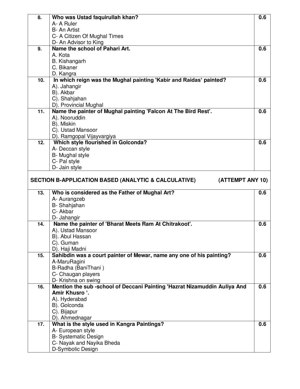 CBSE Class 12th Graphic Sample Question Paper 2021-22 - Page 2